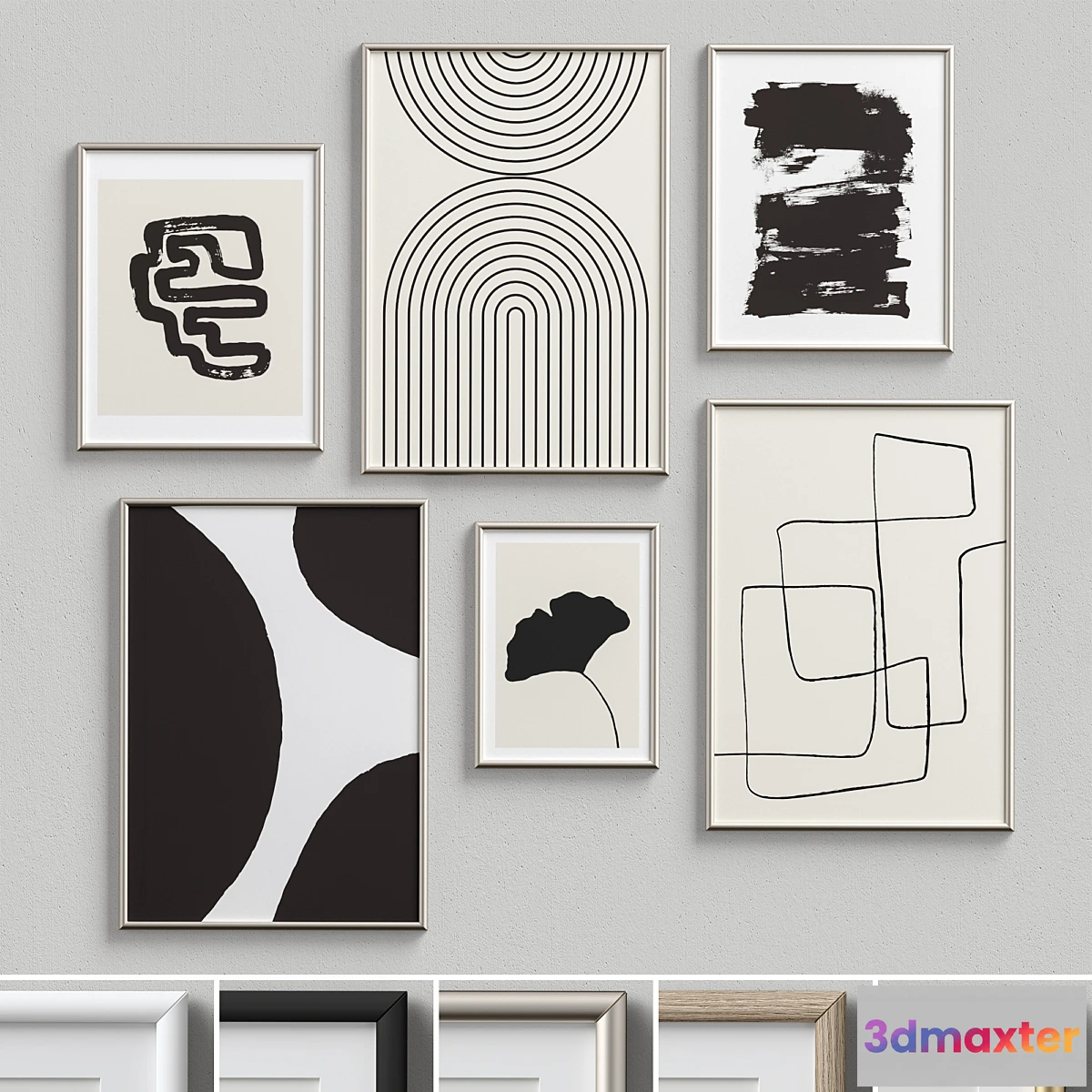 1299648 - Wall Art Set-27 3D Max