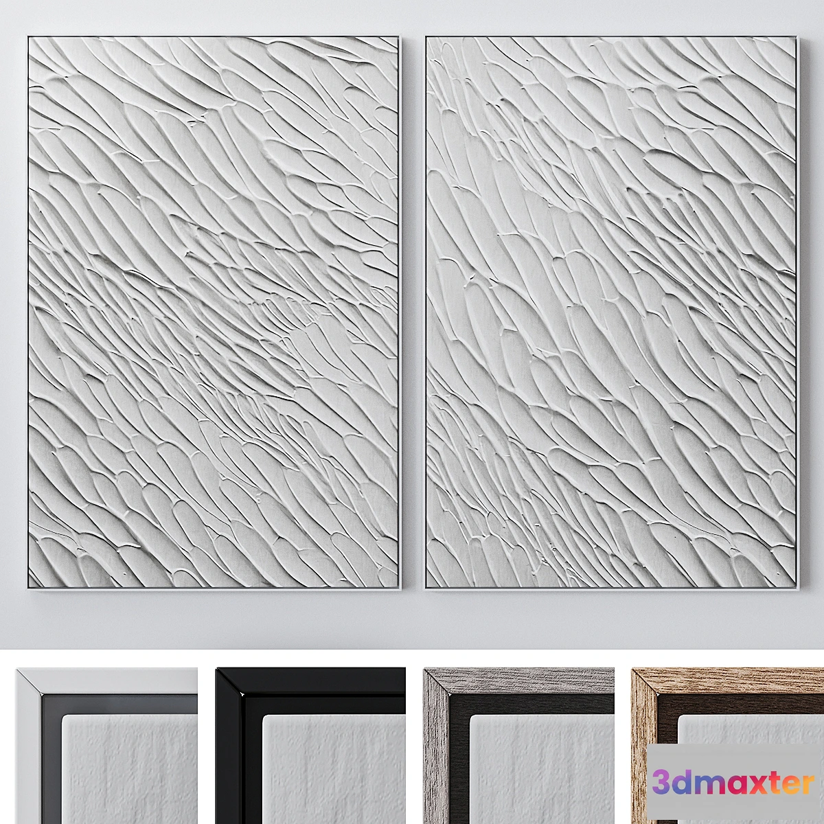 1300306 - Set of large wall paintings 2033 3D Max