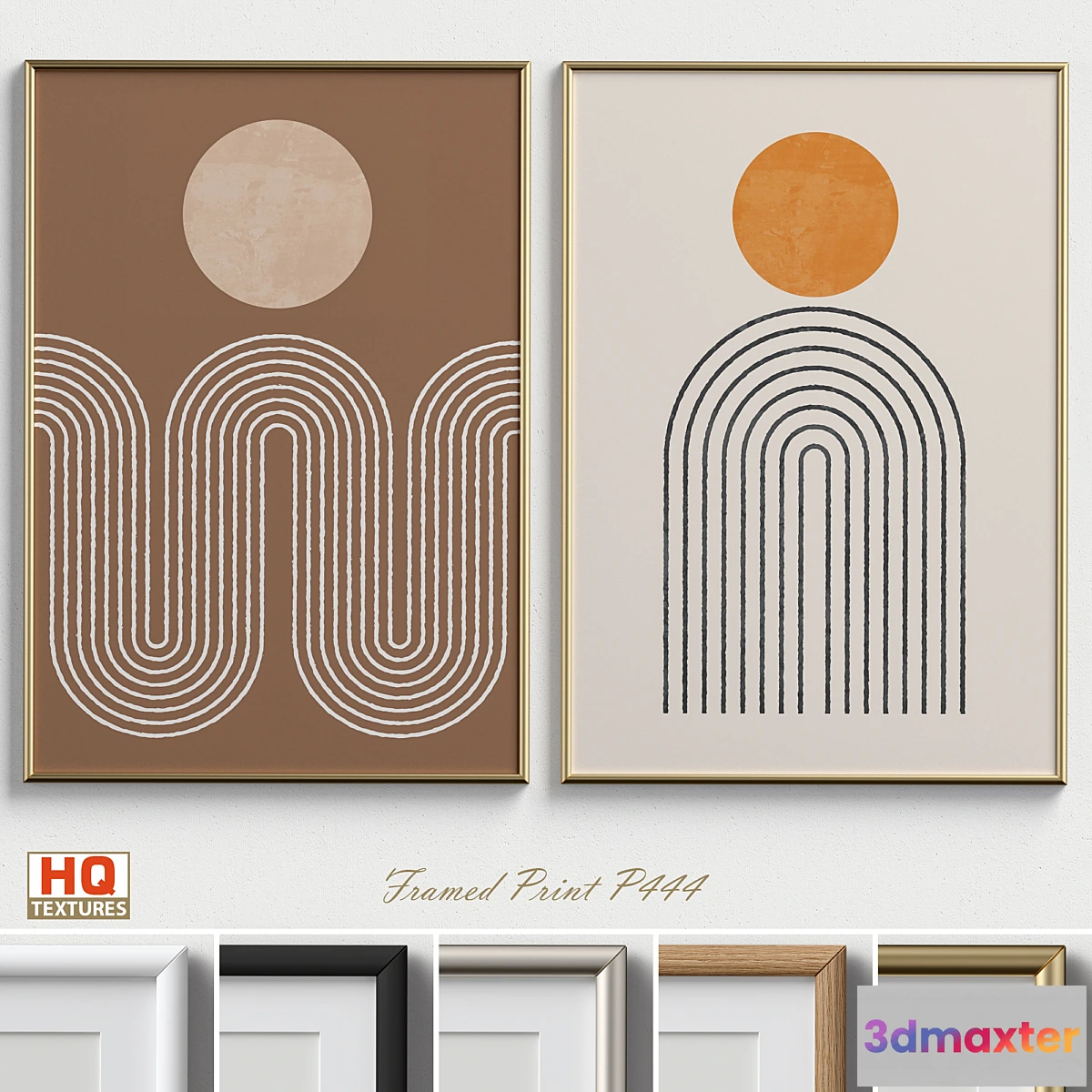 1300900 - Framed Print P-444 3D Max