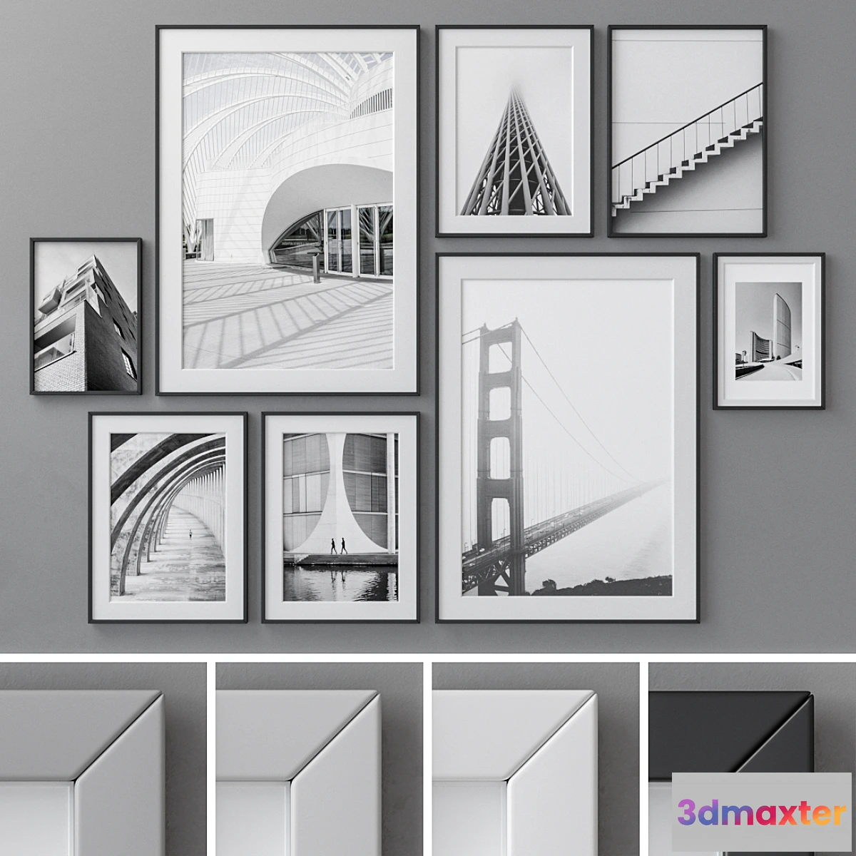 1303790 - Photo Frames Set 157 3D Max