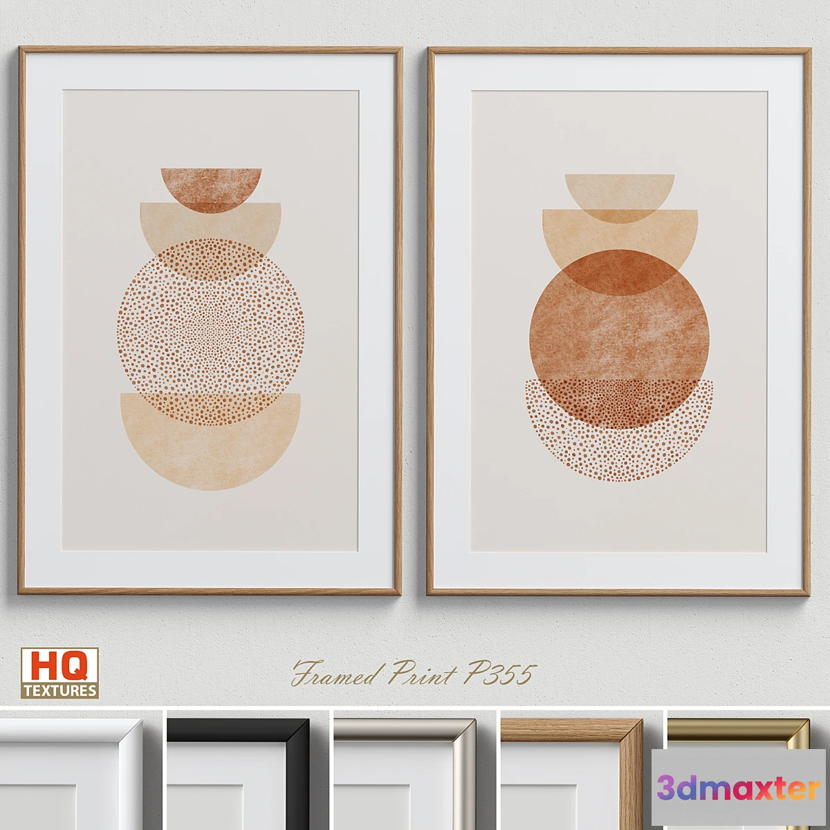 1304250 - Framed Print P-355 3D Max