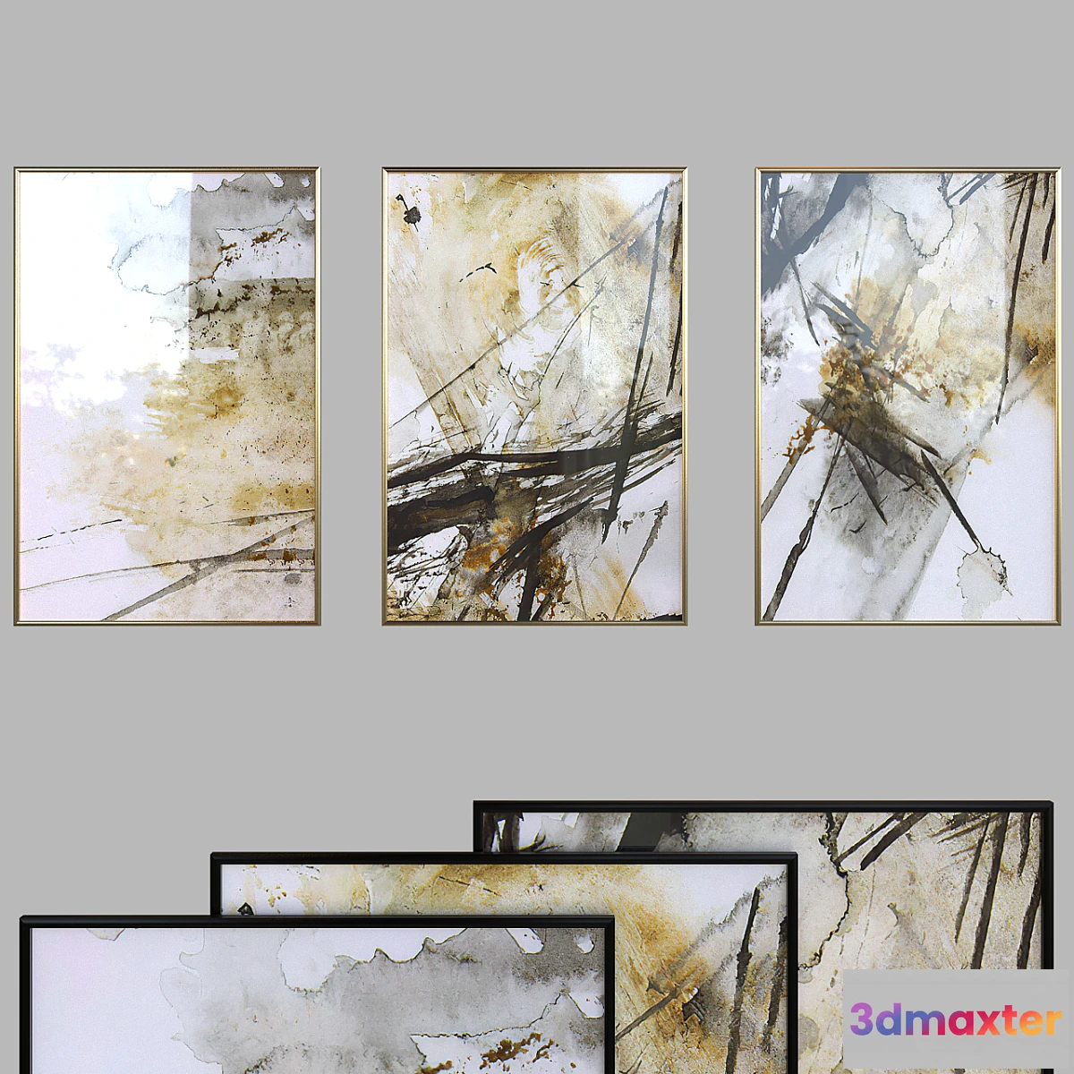 1305282 - Canvas painting with frame 027 3D Max
