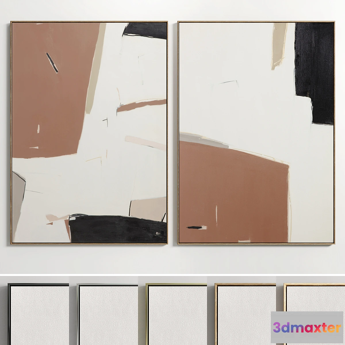 1311699 - Plaster Two Photo Frame E-29 3D Max