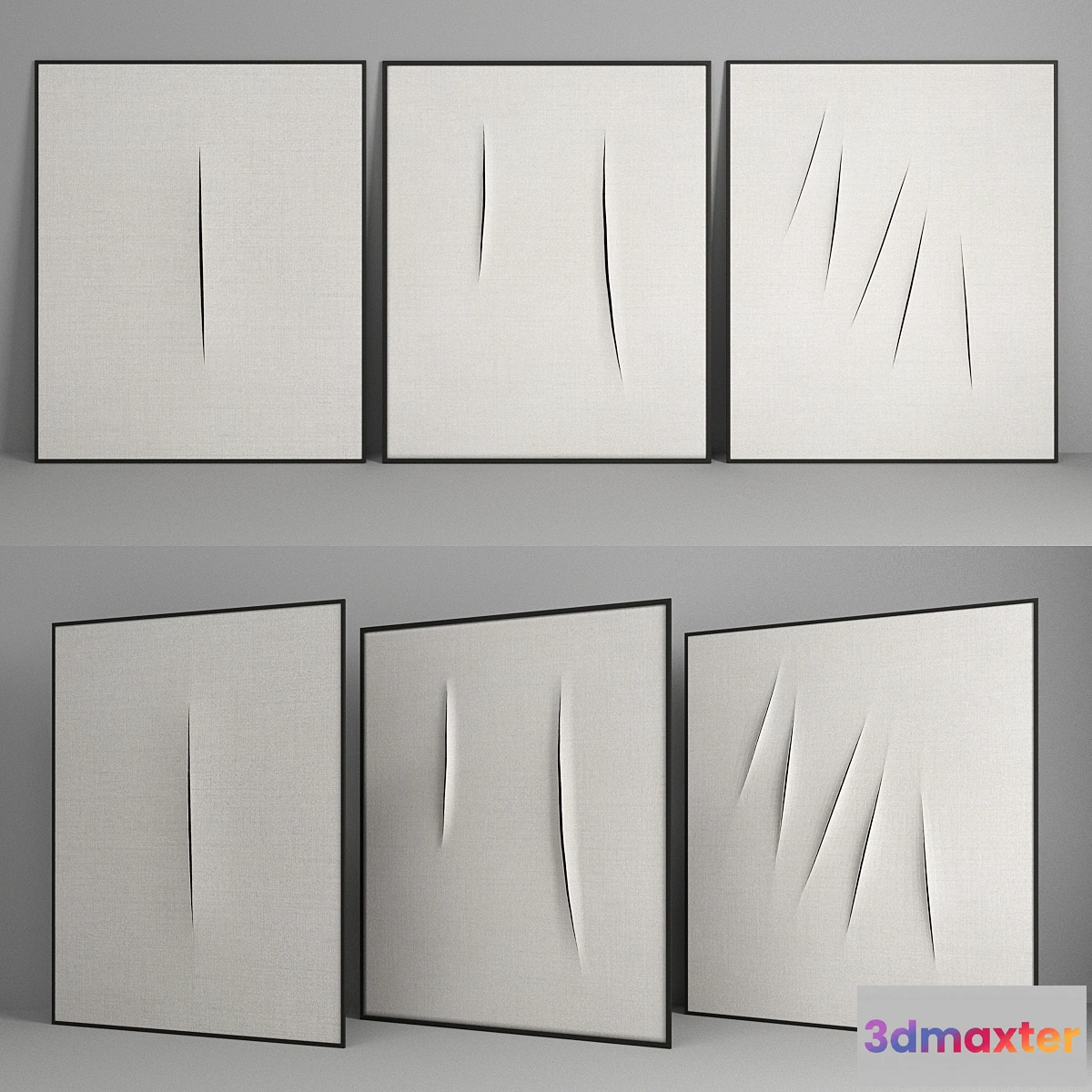 1318692 - Concept Spatial by Lucio Fontana - No.2 3D Max