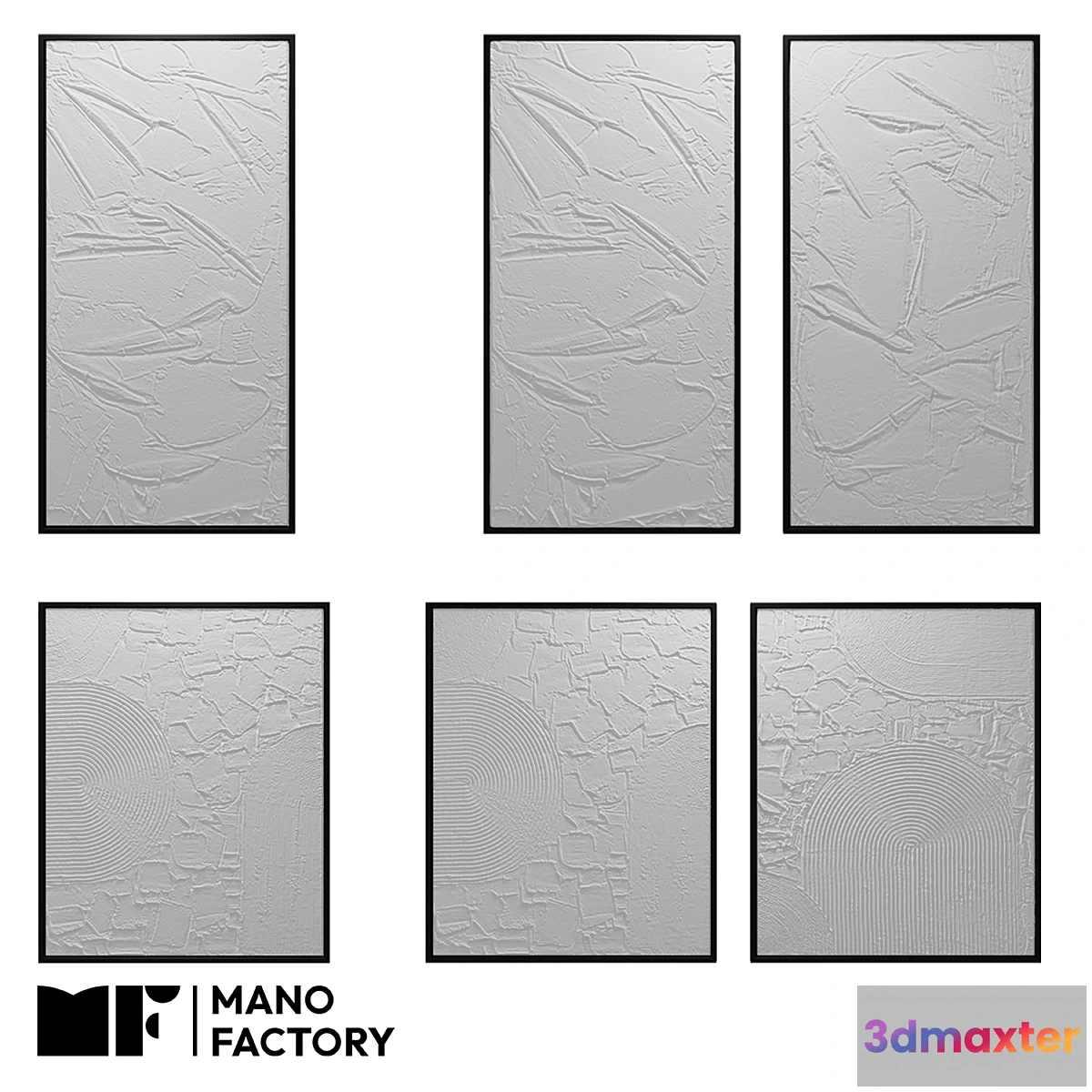 1318849 - (OM) WHITE ART paintings from MANO FACTORY 3D Max