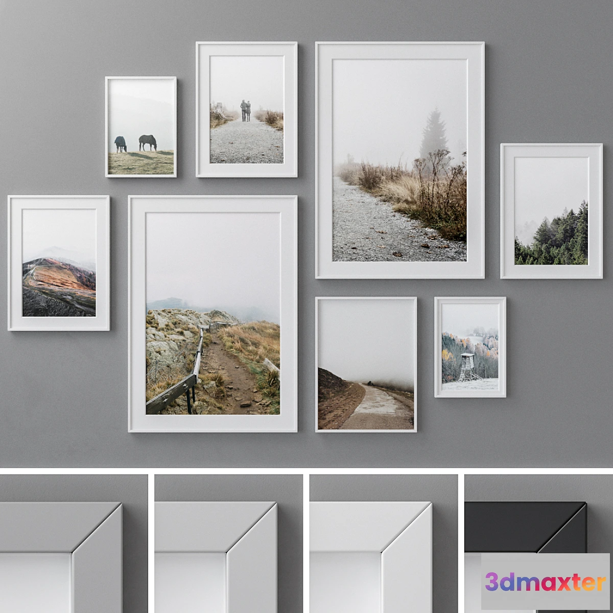 1319647 - Photo Frames Set 105 3D Max
