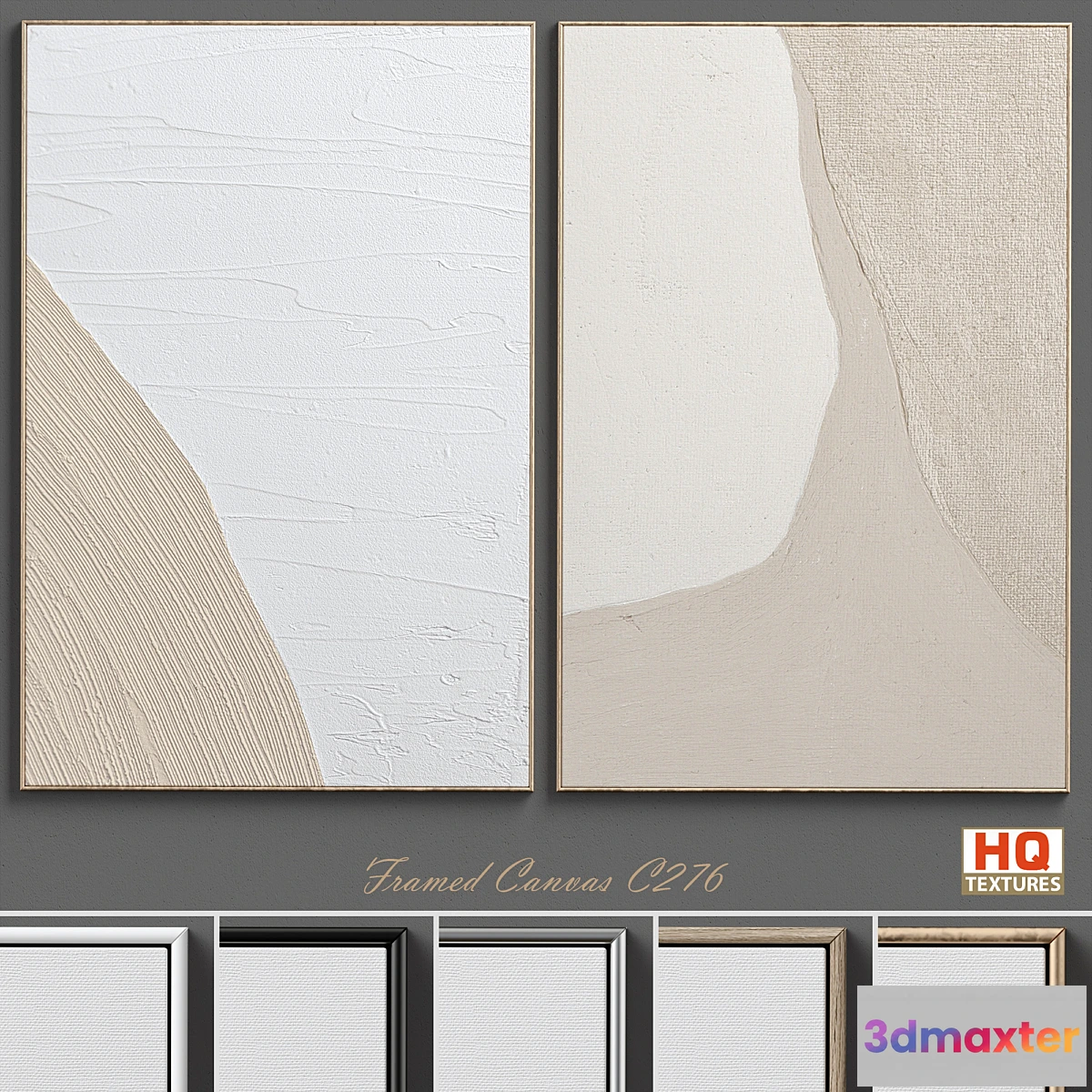 1320960 - Abstract Textural Plaster Wall Art C-276 3D Max