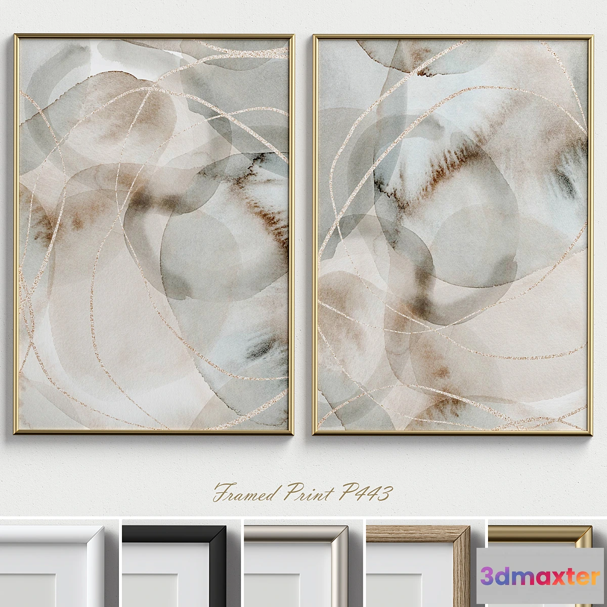 1323869 - Framed Print P-443 3D Max