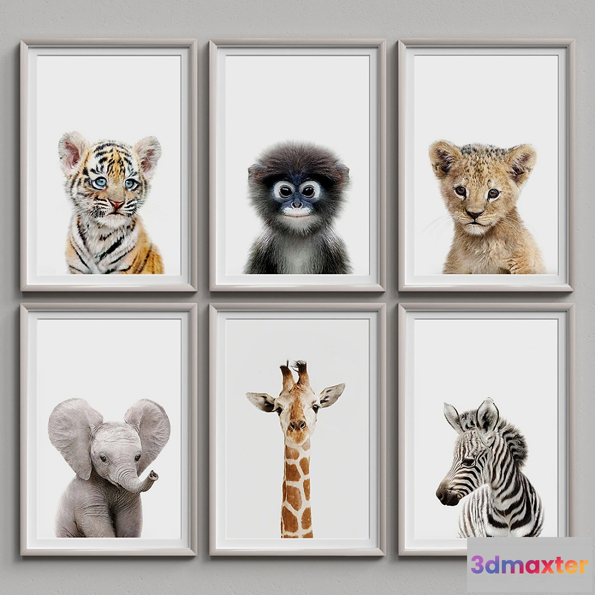 1325659 - Nice Picture Frames Set 15 3D Max