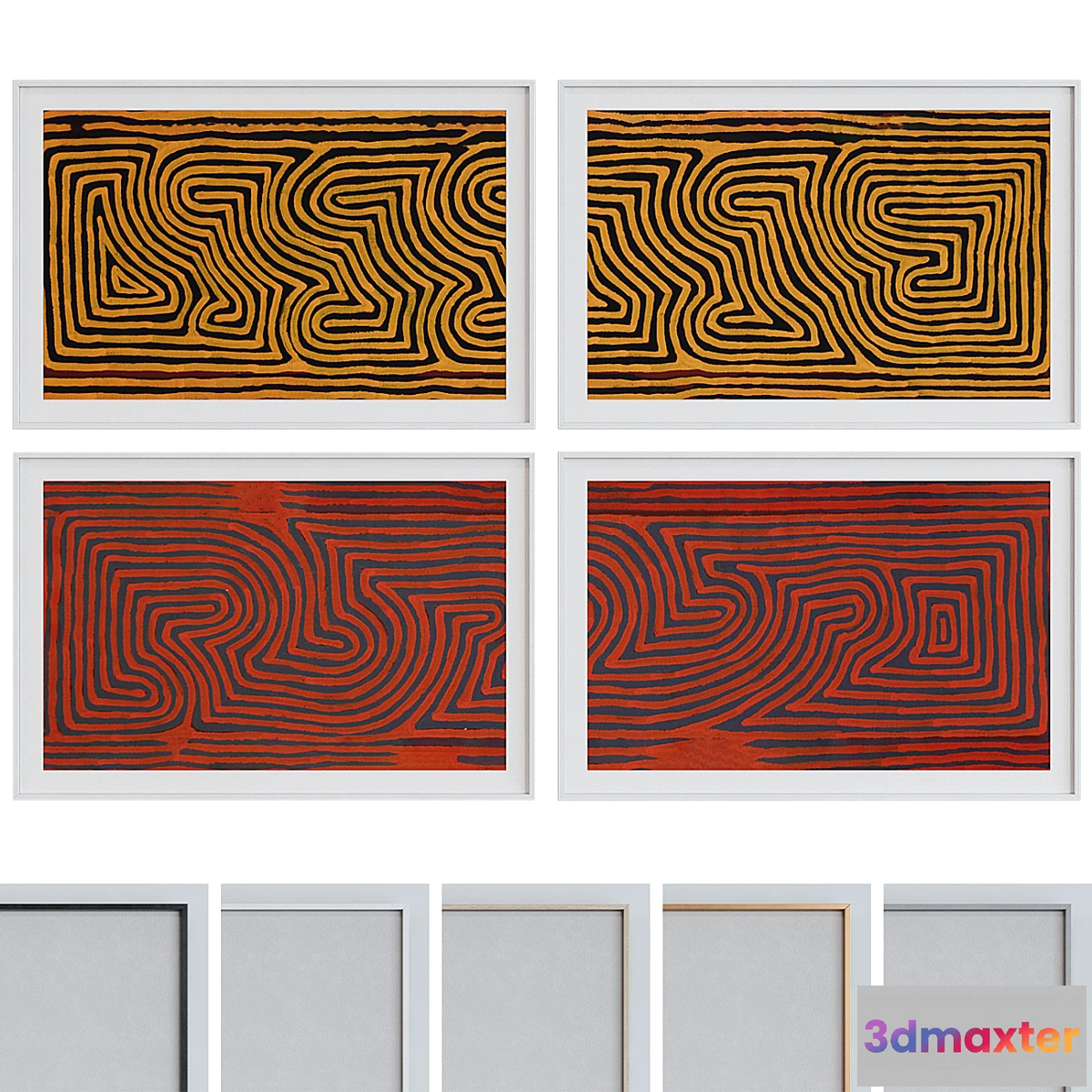 1330396 - Picture Frame Set 444 3D Max