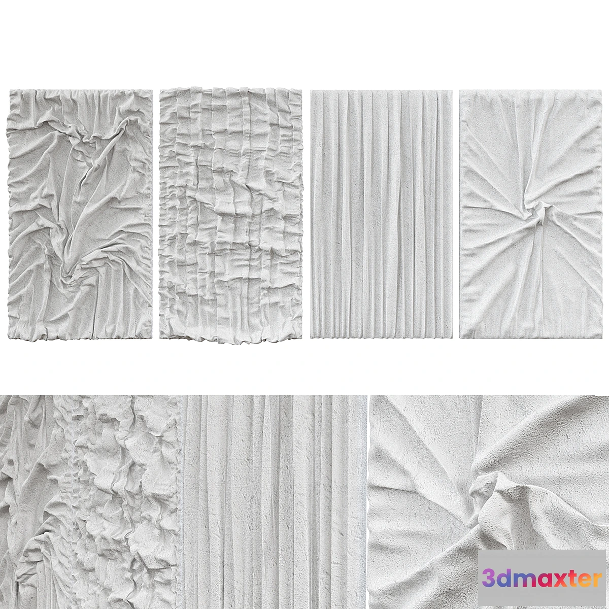 1332867 - original abstract textured wall painting 3D Max