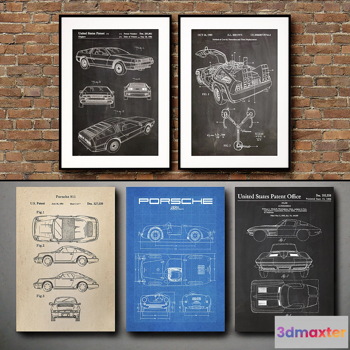 1333353 - Picture in the frame. Collection 127. The car 3D Max