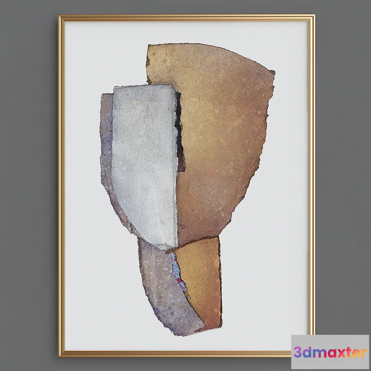 1334064 - Gold human painting 3D Max