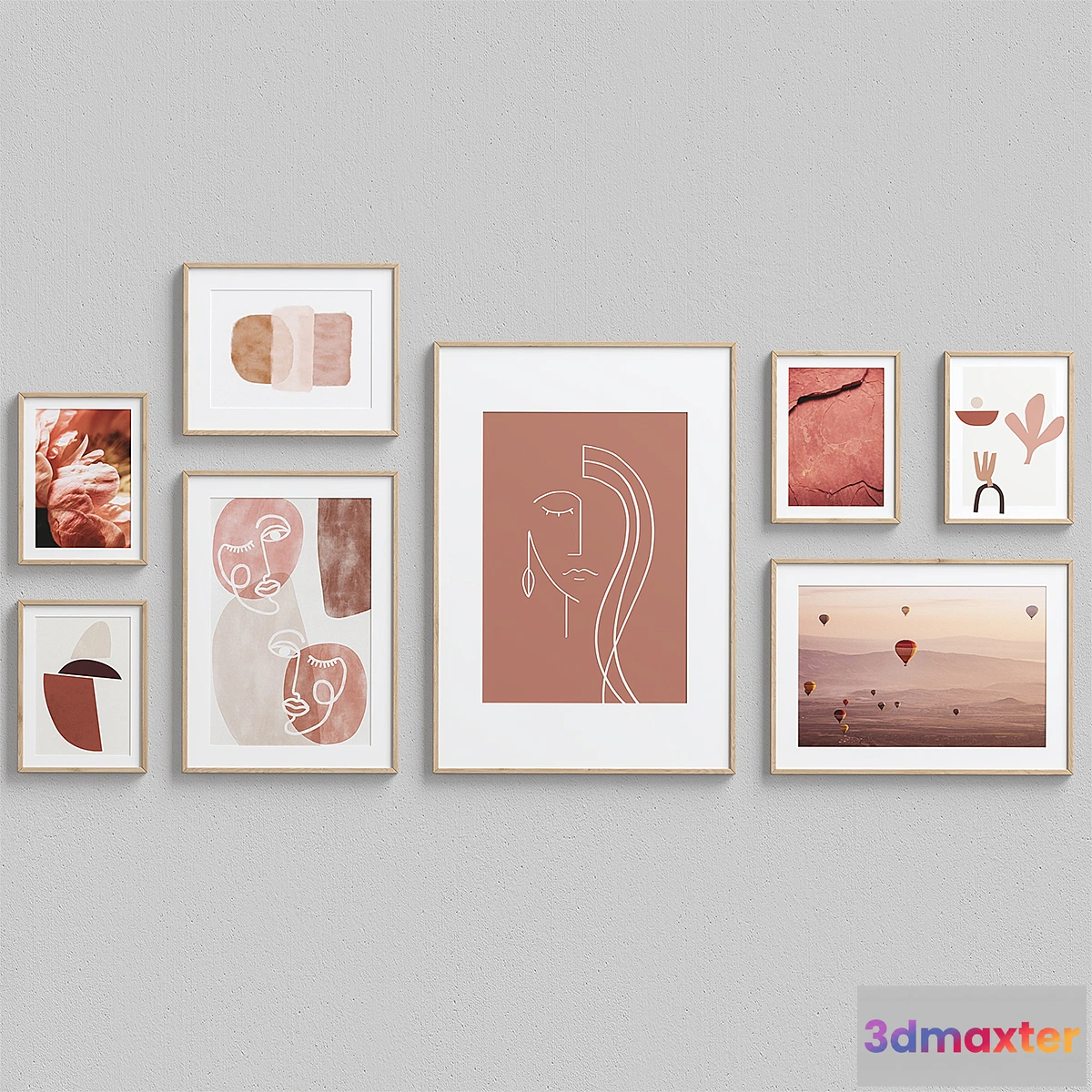 1334679 - Interior Picture Frames Set-13 3D Max