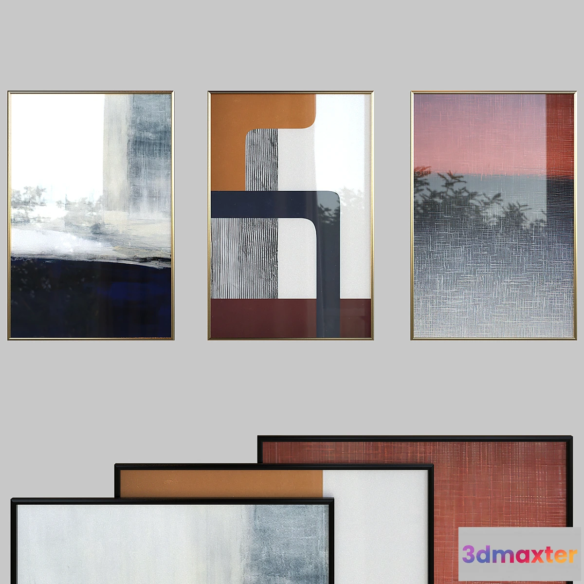 1338026 - Canvas painting with frame 025 - No.2 3D Max