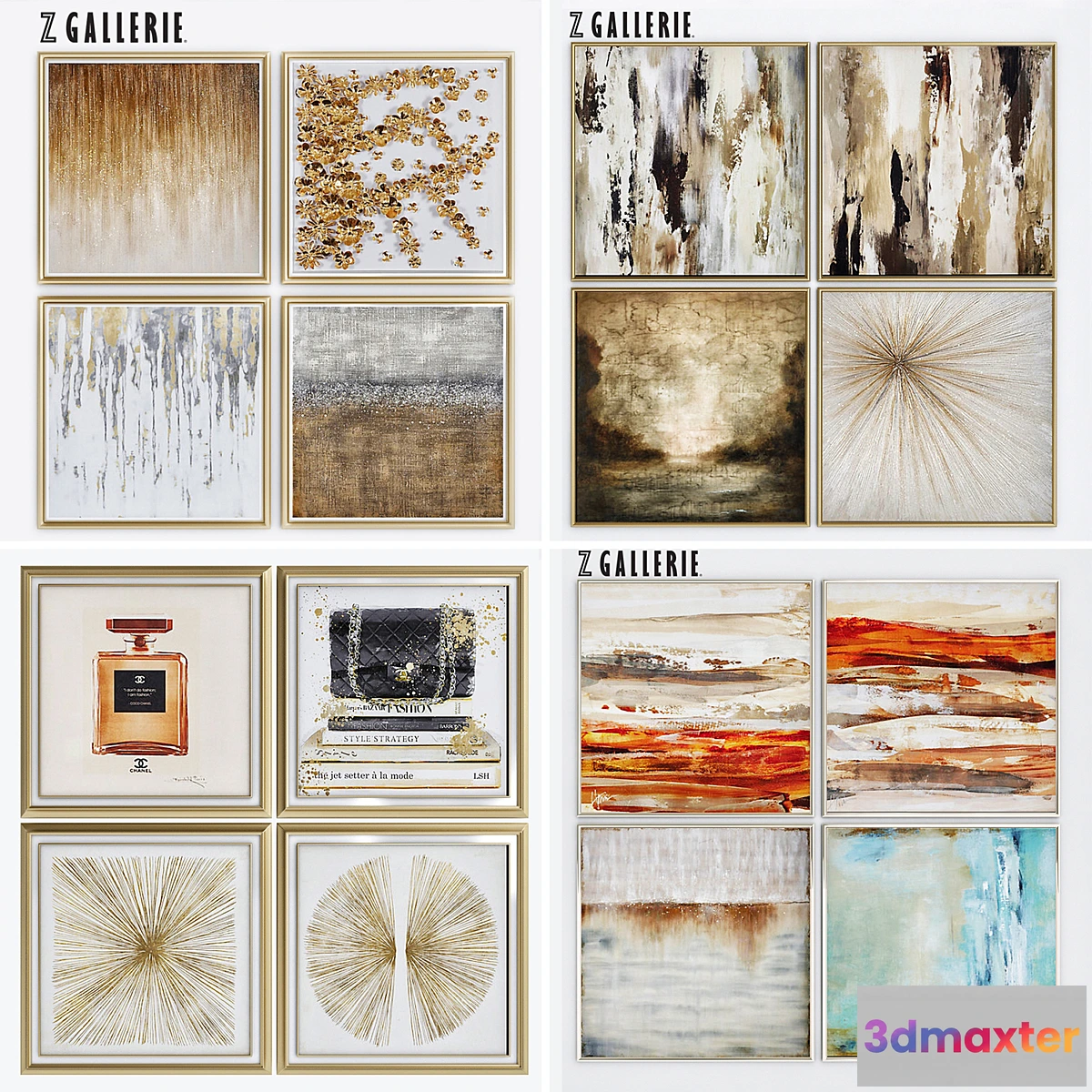 1338407 - Art Gold decor frame 3D Max