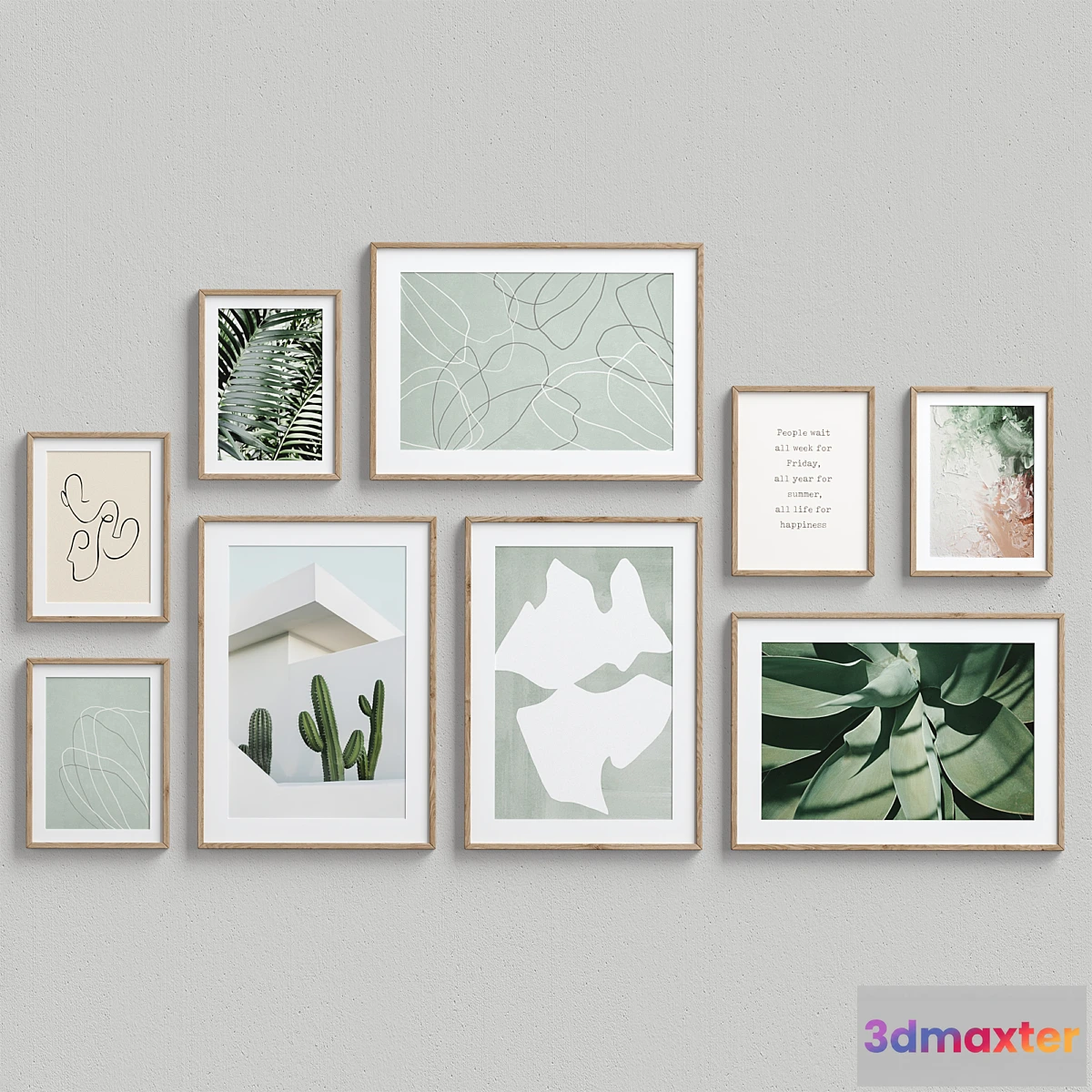 1339323 - Interior Picture Frames Set-20 3D Max