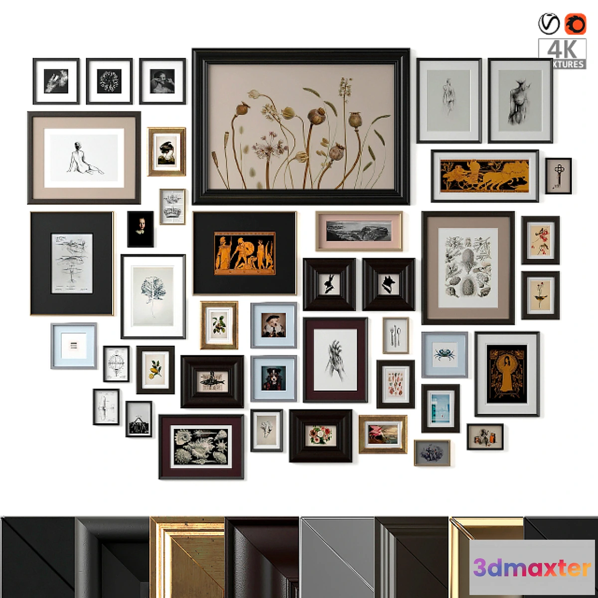 1345688 - Lagre gallery wall 3D Max