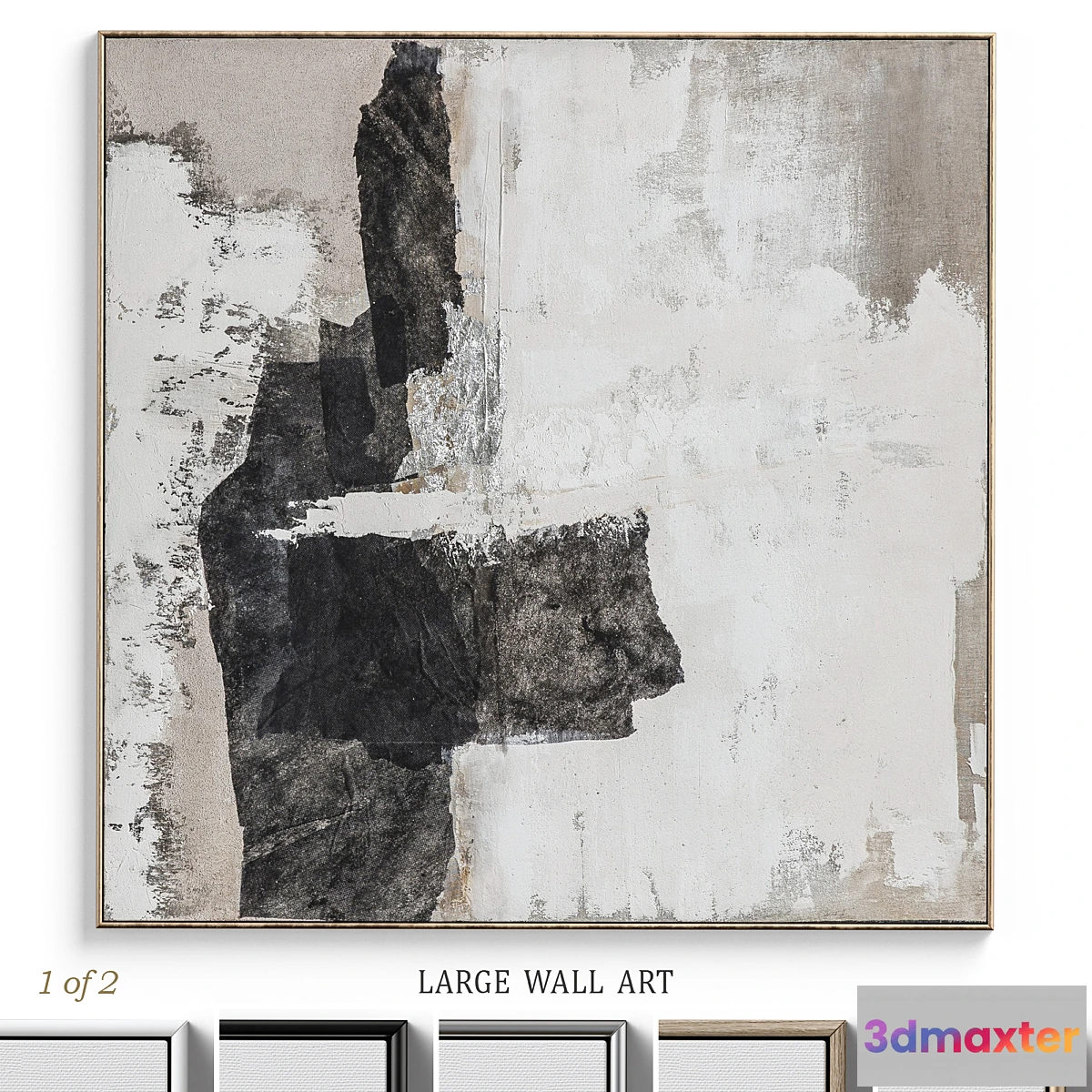 1348024 - Large Living Room Abstract Wall Art C-352 3D Max
