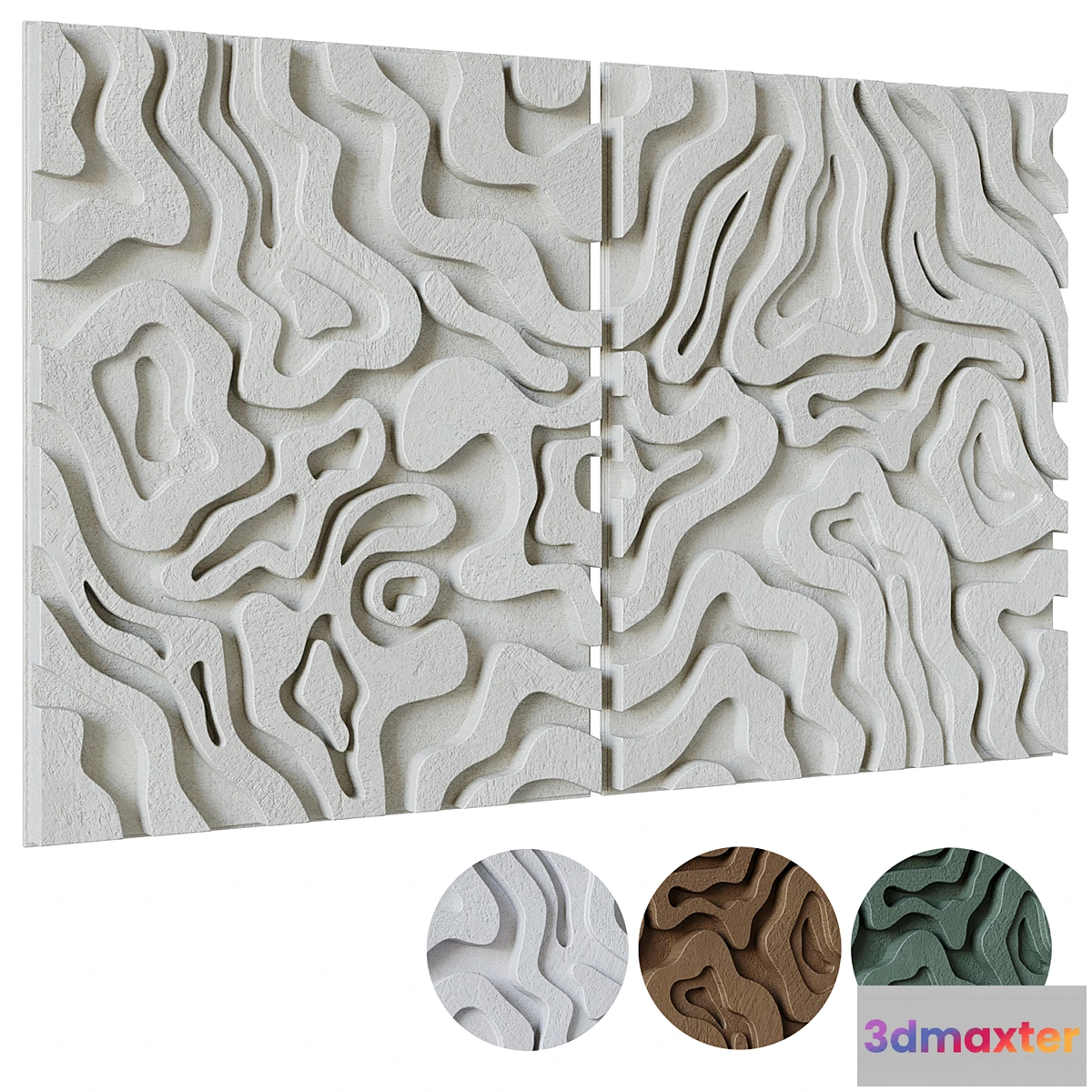 1352544 - Abstract painting set by Lucile Salamone 3D Max