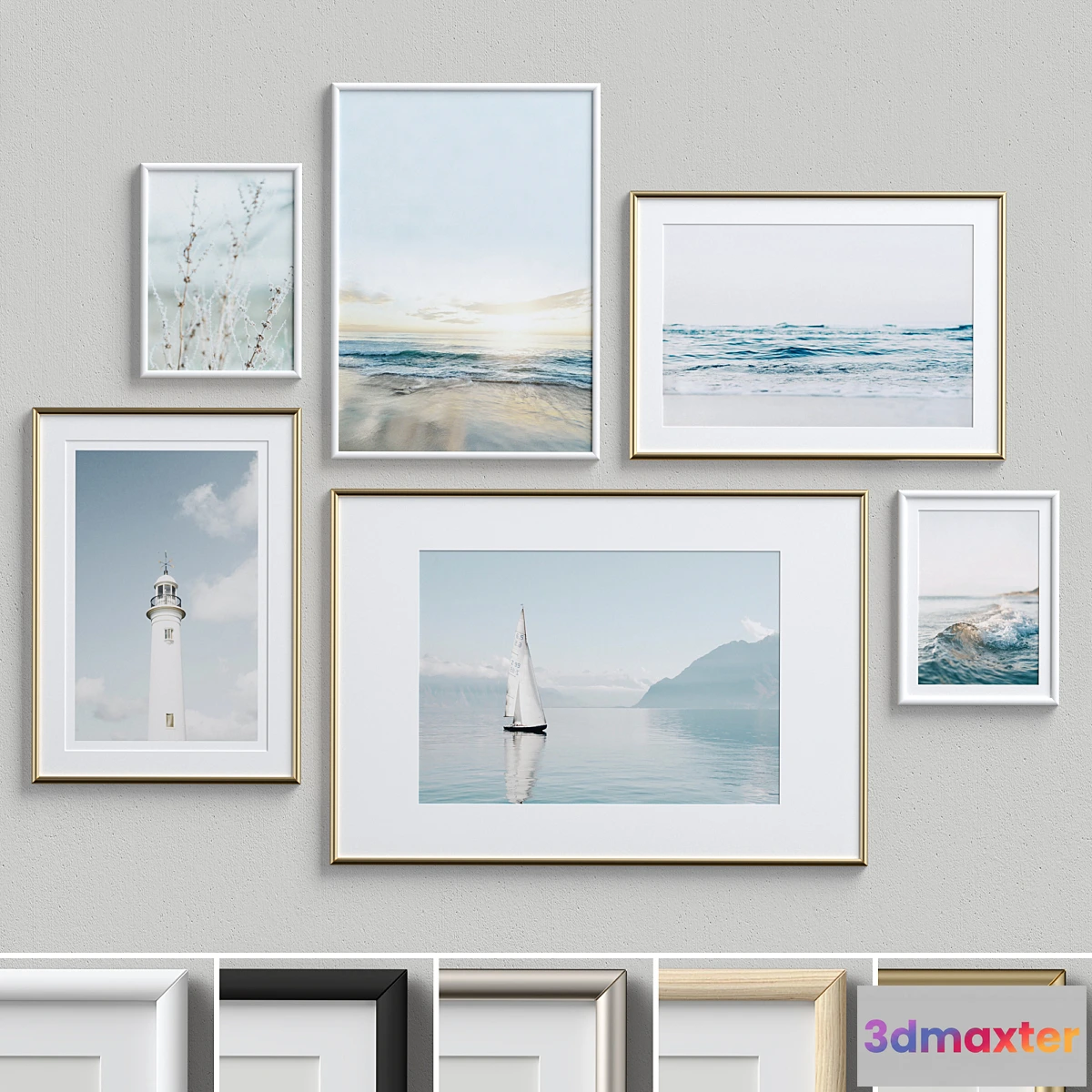 1354472 - Wall Art Set-16 3D Max