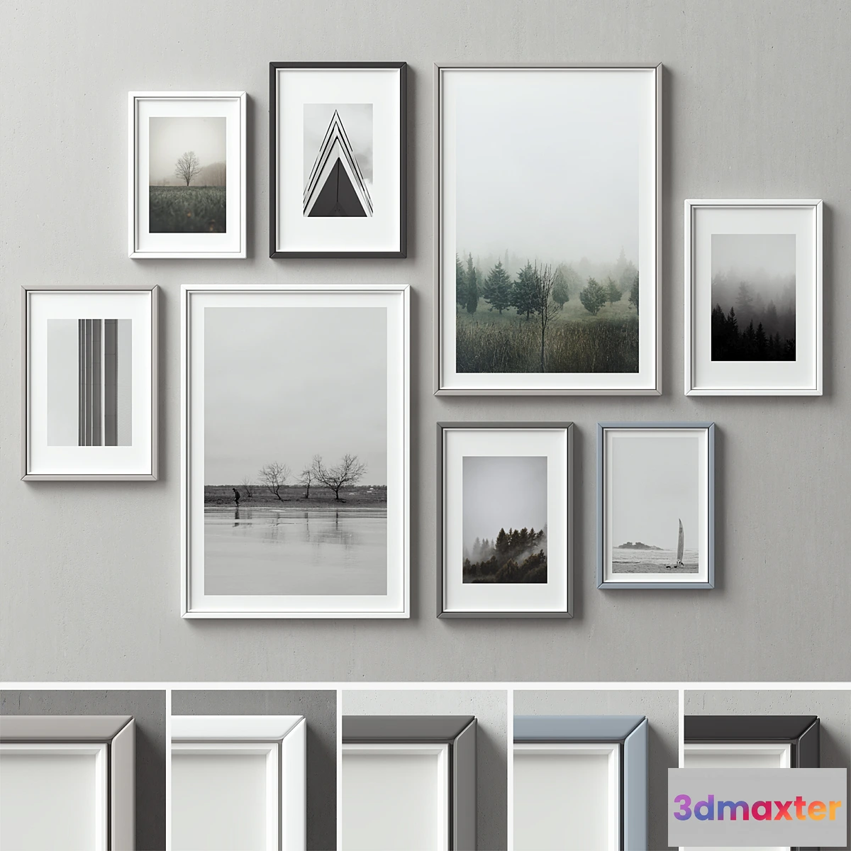 1356837 - Picture Frames Set-121 - No.2 3D Max