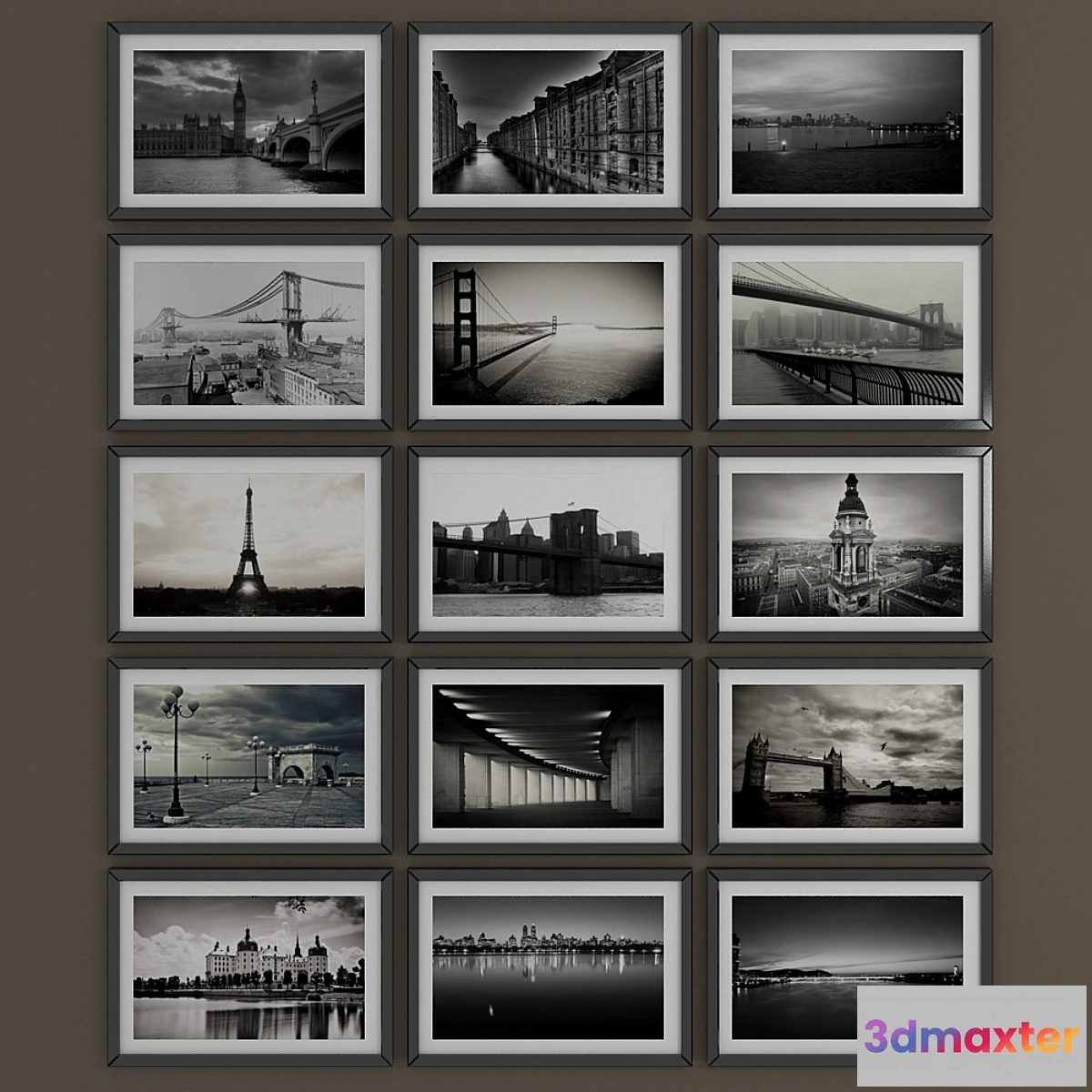 1391836 - Black and white pictures 3D Max