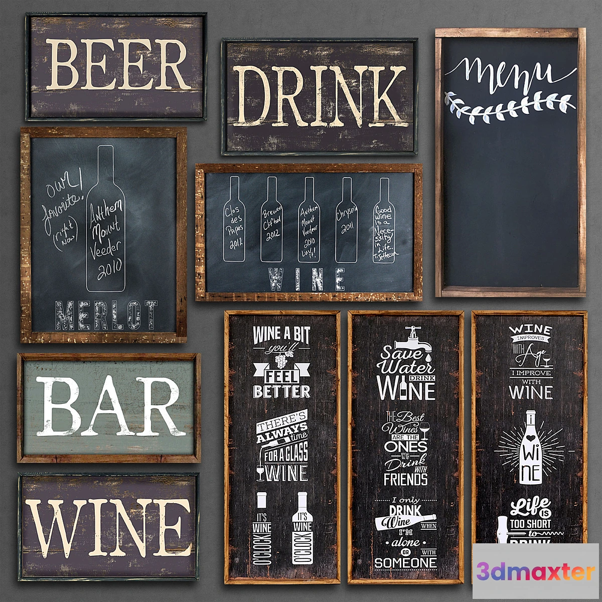 1396064 - Wood panel 136 3D Max