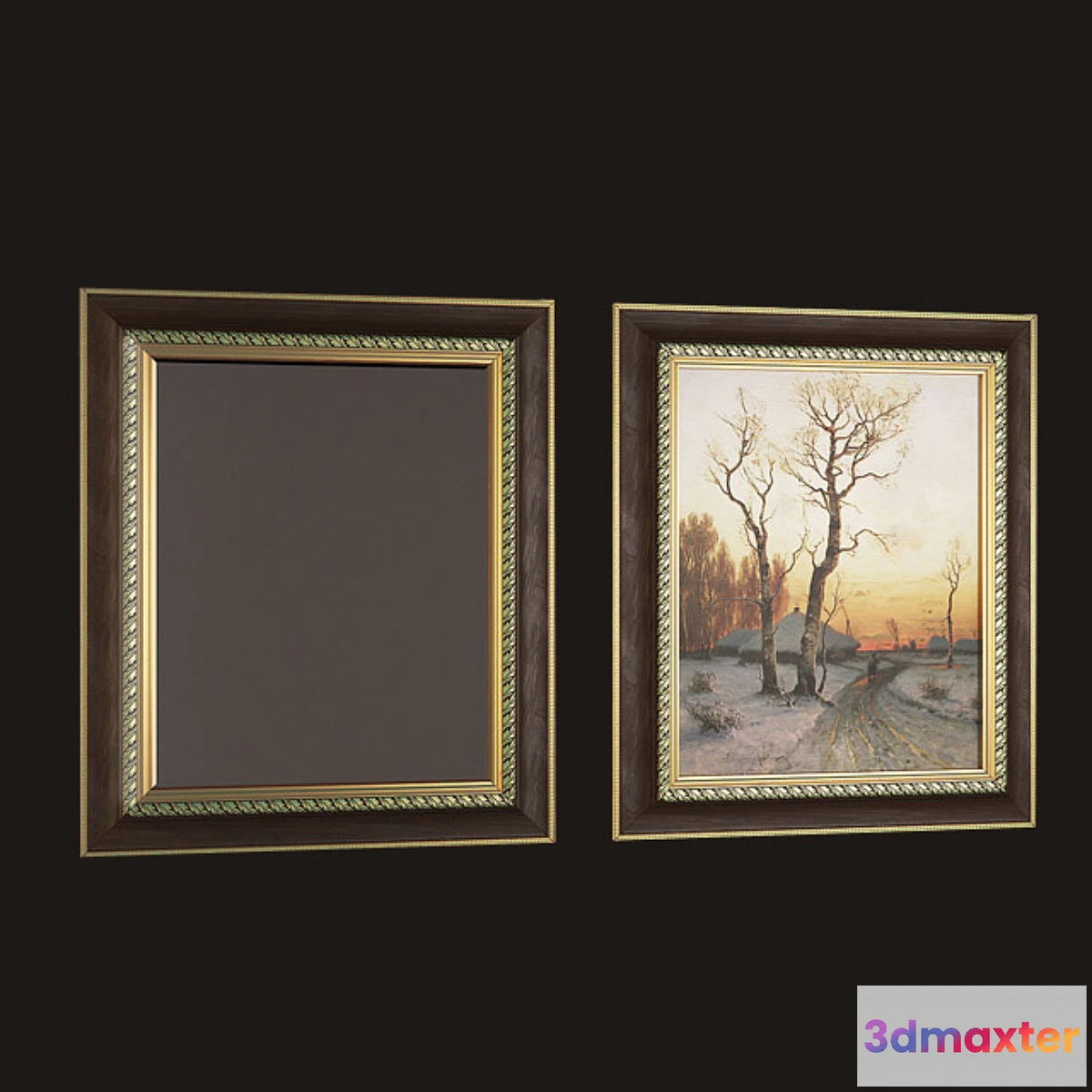 1397550 - Painting + mirror picture + mirror 3D Max