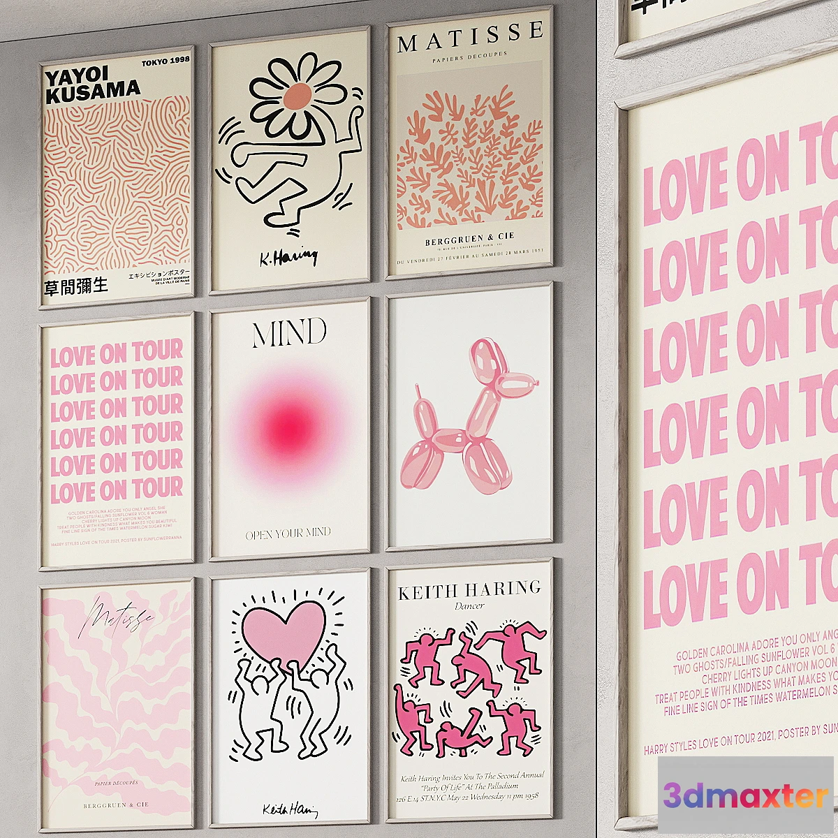 1399056 - 256 frame models 01 pink vibe posters 01 3D Max