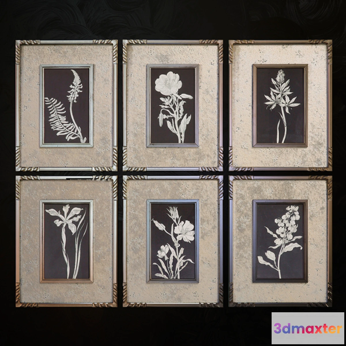 1399480 - Uttermost Glowing Florals pictures 3D Max