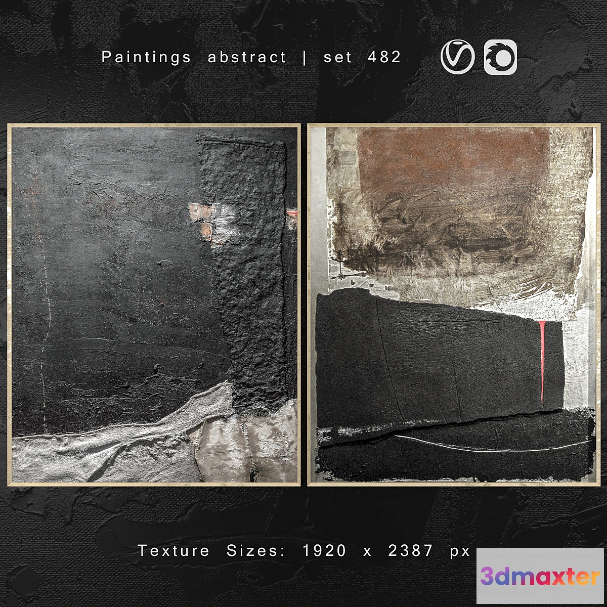 1400262 - Paintings abstract  set 482 3D Max