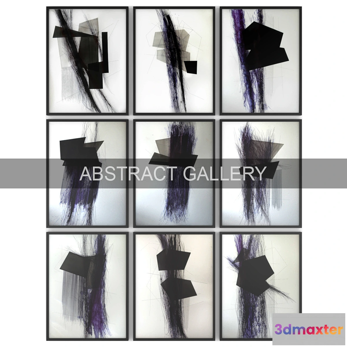 1401218 - Paintings abstract  set 44 3D Max