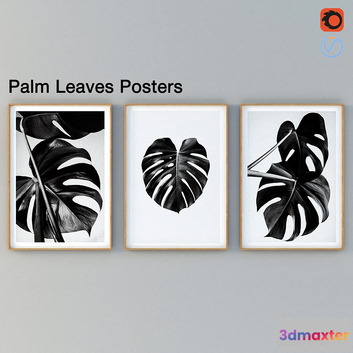 1404312 - Palm Leaves Posters 3D Max