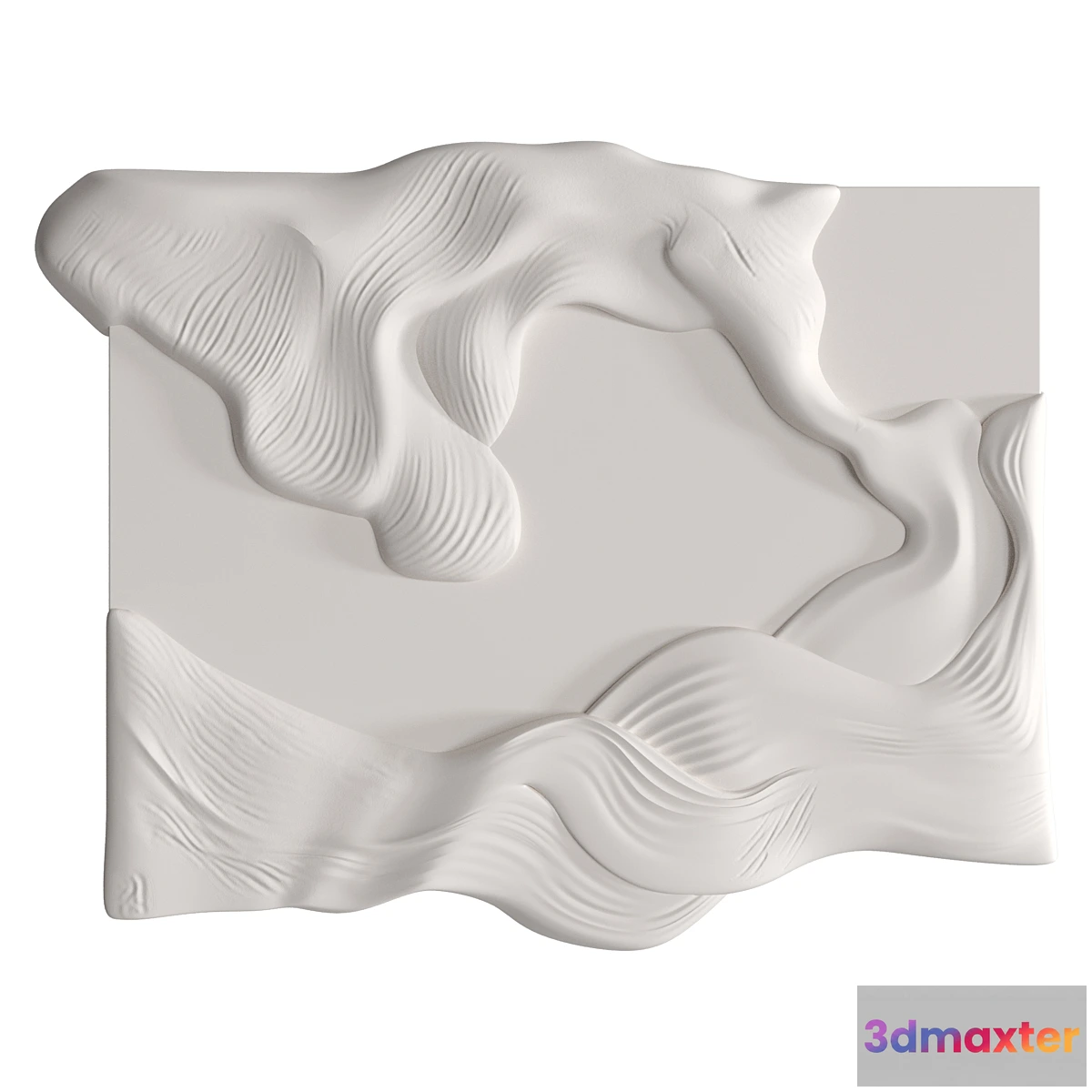 1405430 - Gypsum panel Waves 3D Max