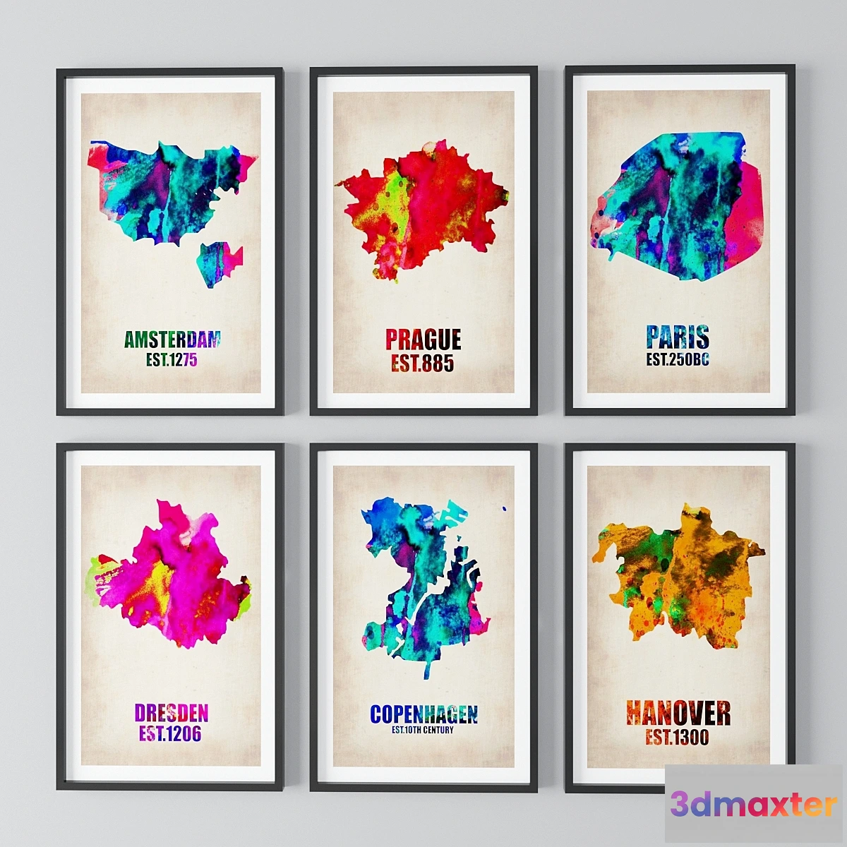 1407250 - Cartographic theme paintings 3D Max