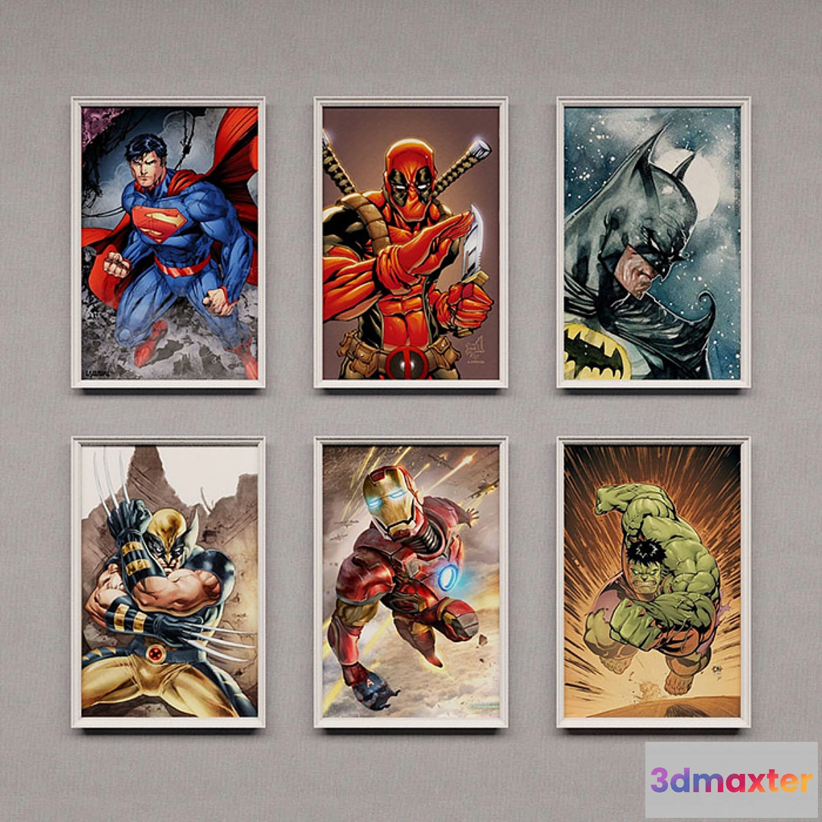 1410428 - Superheroes - Superheroes - Comics 3D Max