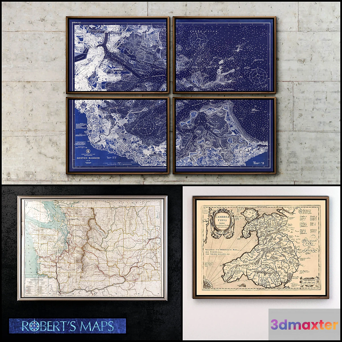 1411766 - Roberts Maps - set 5 3D Max