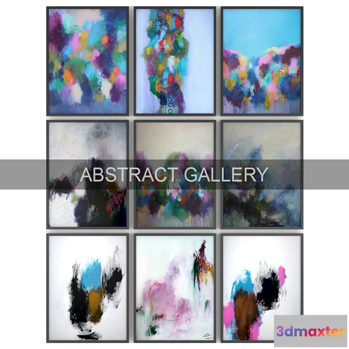 1412450 - Paintings abstract  set 36 3D Max