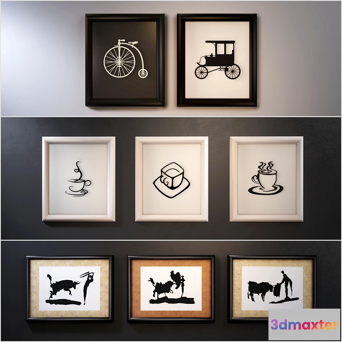 1413636 - The picture in a frame 8 piece (Collection 5) 3D Max