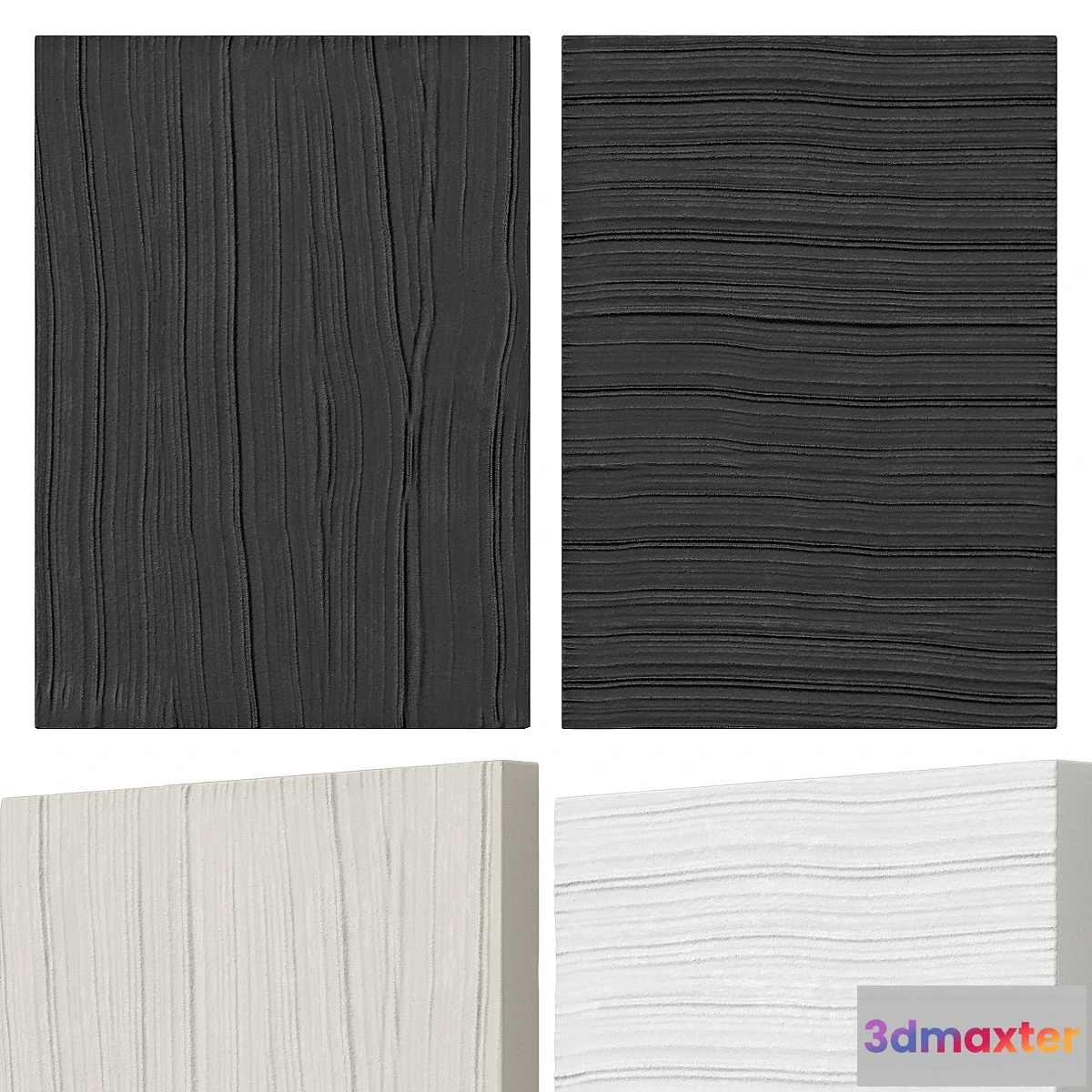 1419546 - Abstract plaster panels (Plaster paintings) 3D Max