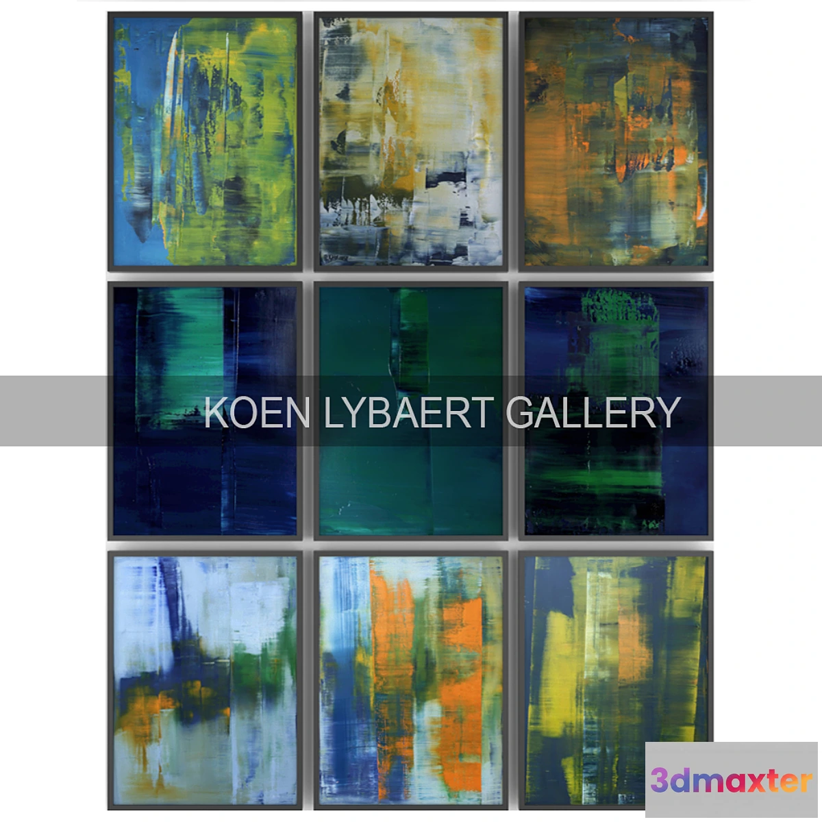 1420568 - Paintings by Koen Lybaert  set 12 3D Max