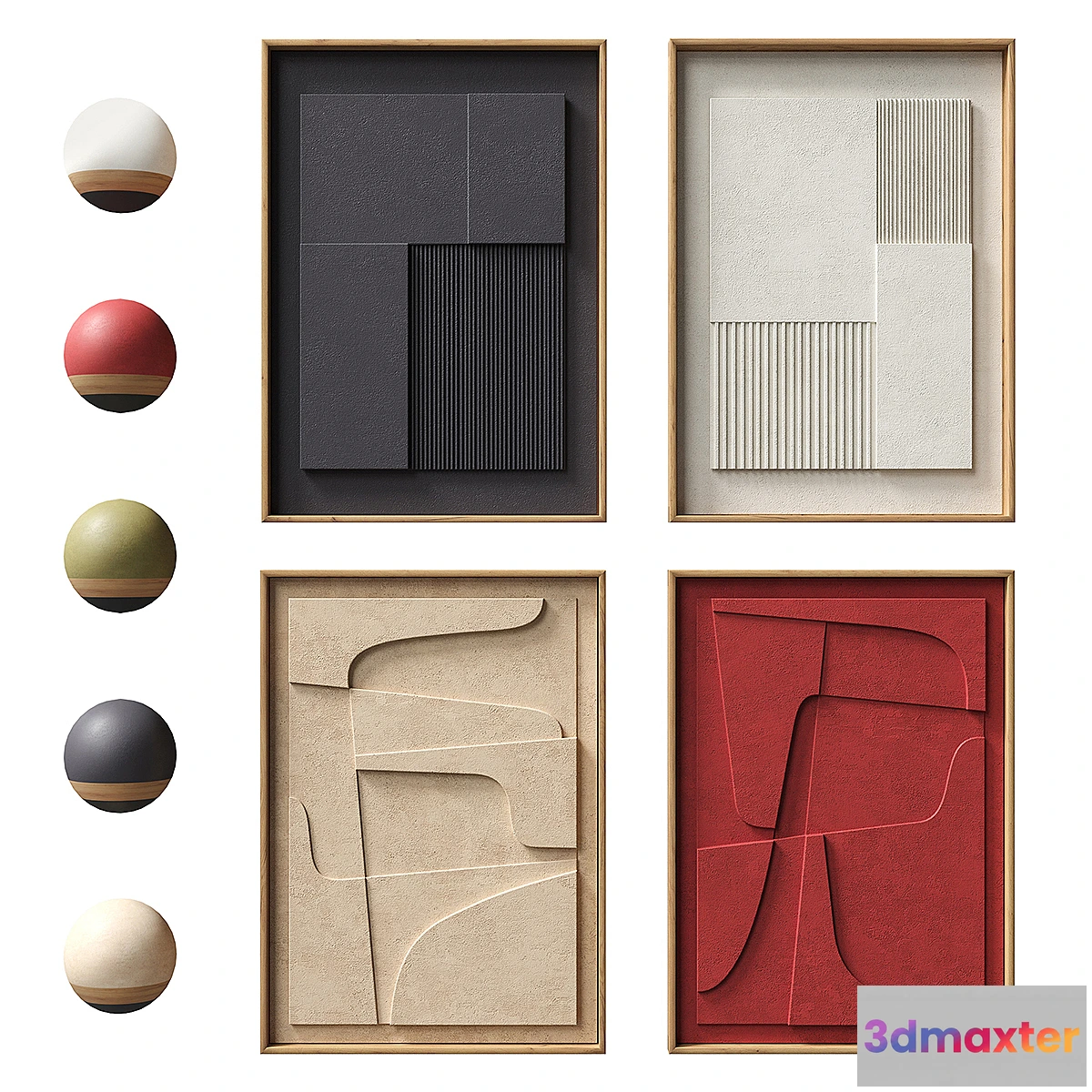 1421224 - Atelier Plateau. Relief set 16 3D Max