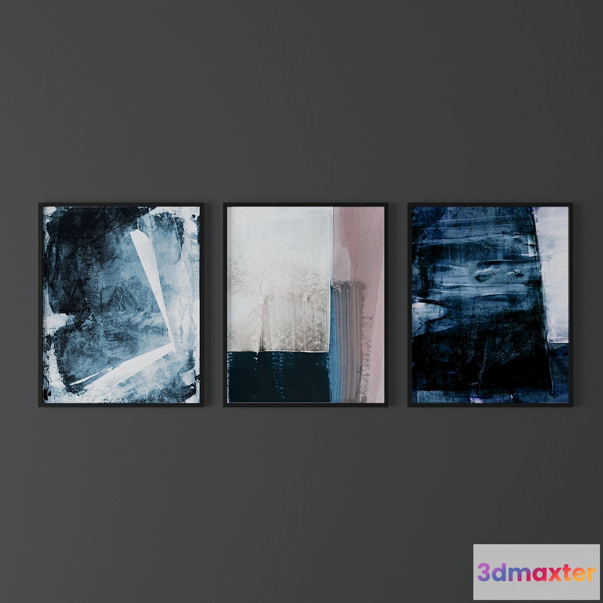 1421622 - Set of abstract prints from MinimalInstant 6 3D Max