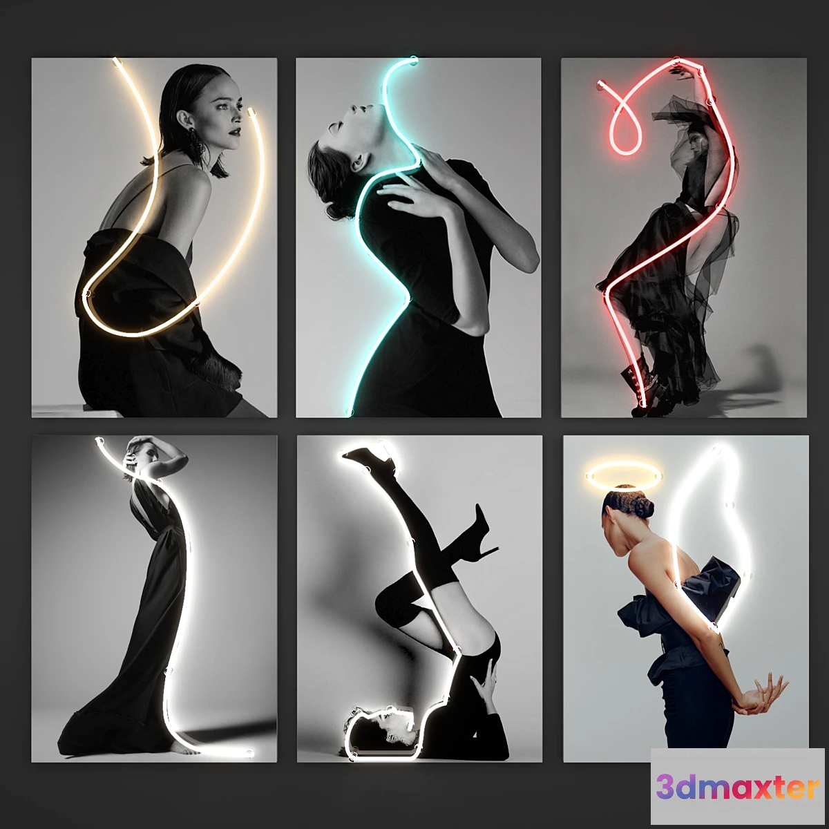 1421726 - Neon light. Set 16 3D Max