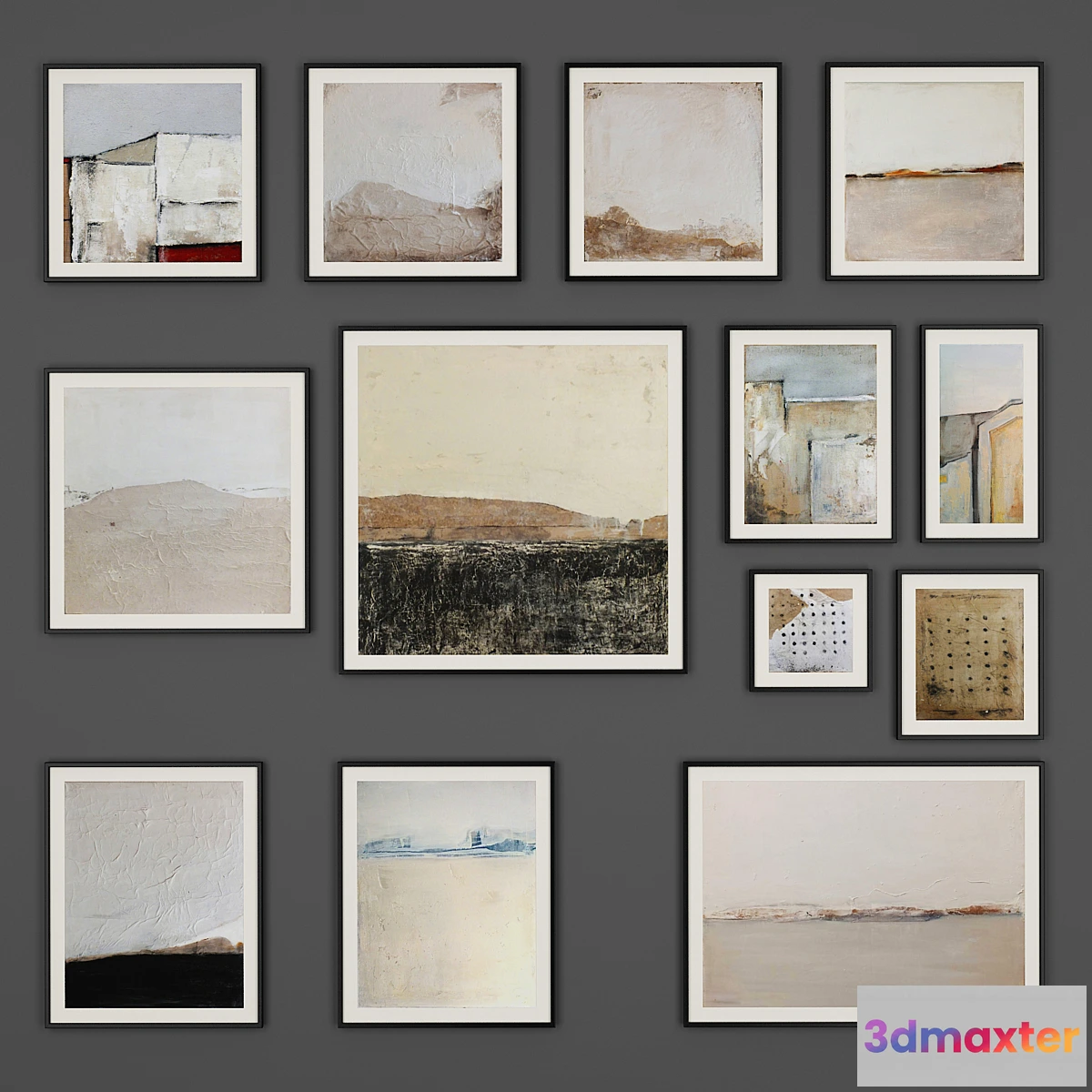 1422768 - Collection of paintings 12 3D Max