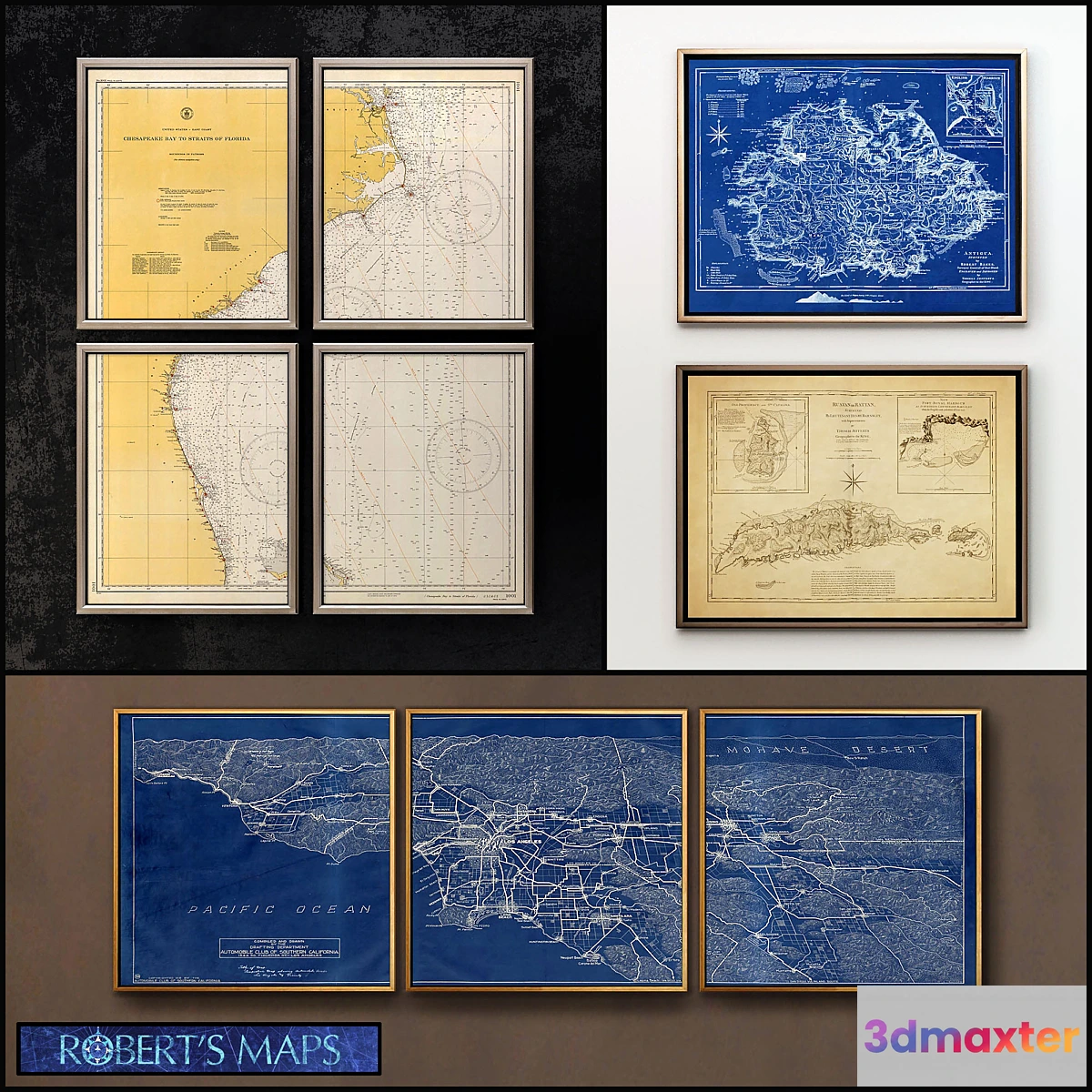 1423066 - Roberts Maps - set 1 3D Max