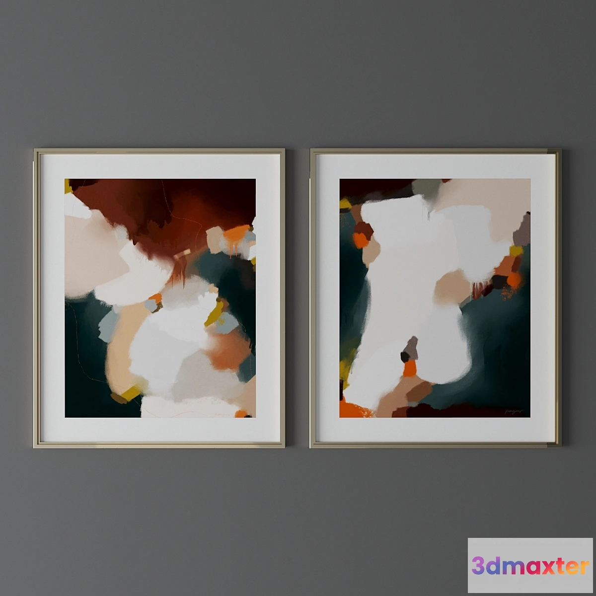 1426284 - Set of abstract paintings13 3D Max