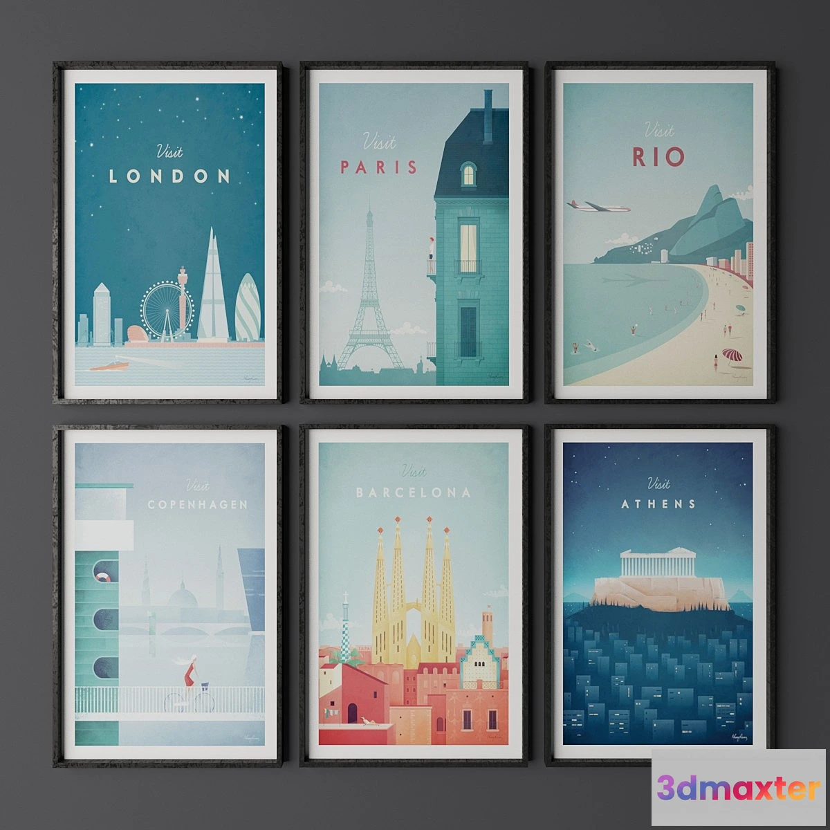 1426458 - Set of posters 3D Max