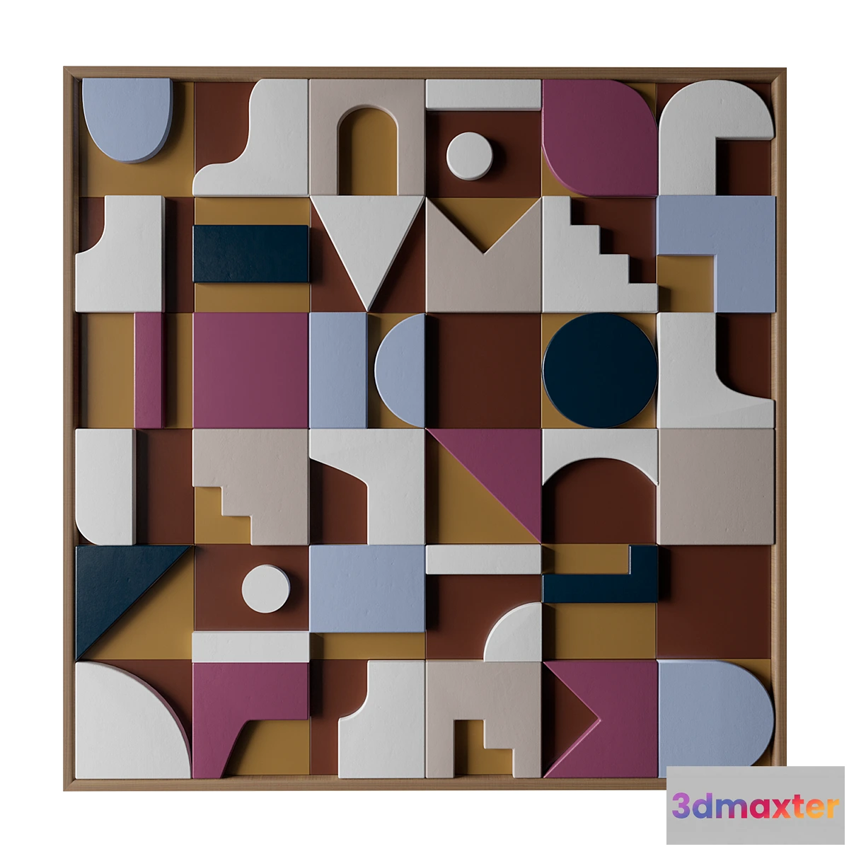 1429548 - OLKA Mosaic #5 - Sculptural Wall Art 3D Max